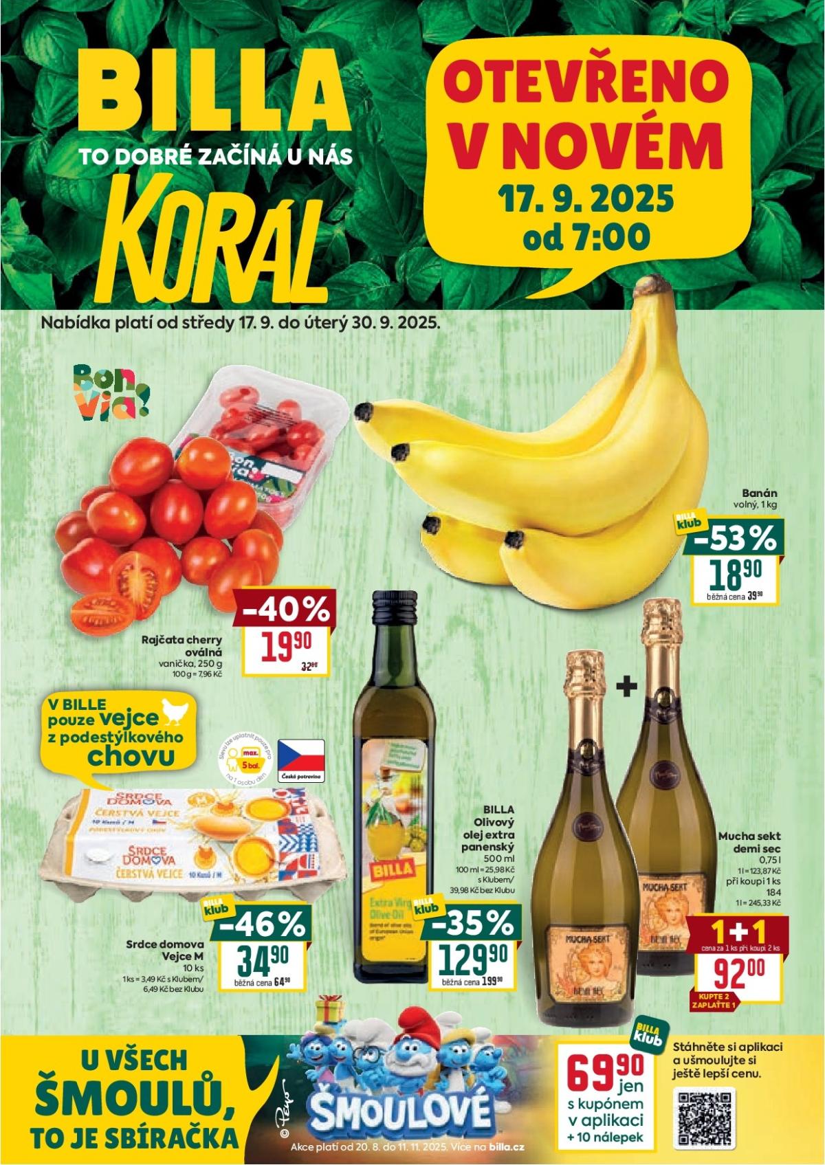 Leták Billa - Korál od 17.09. do 30.09.