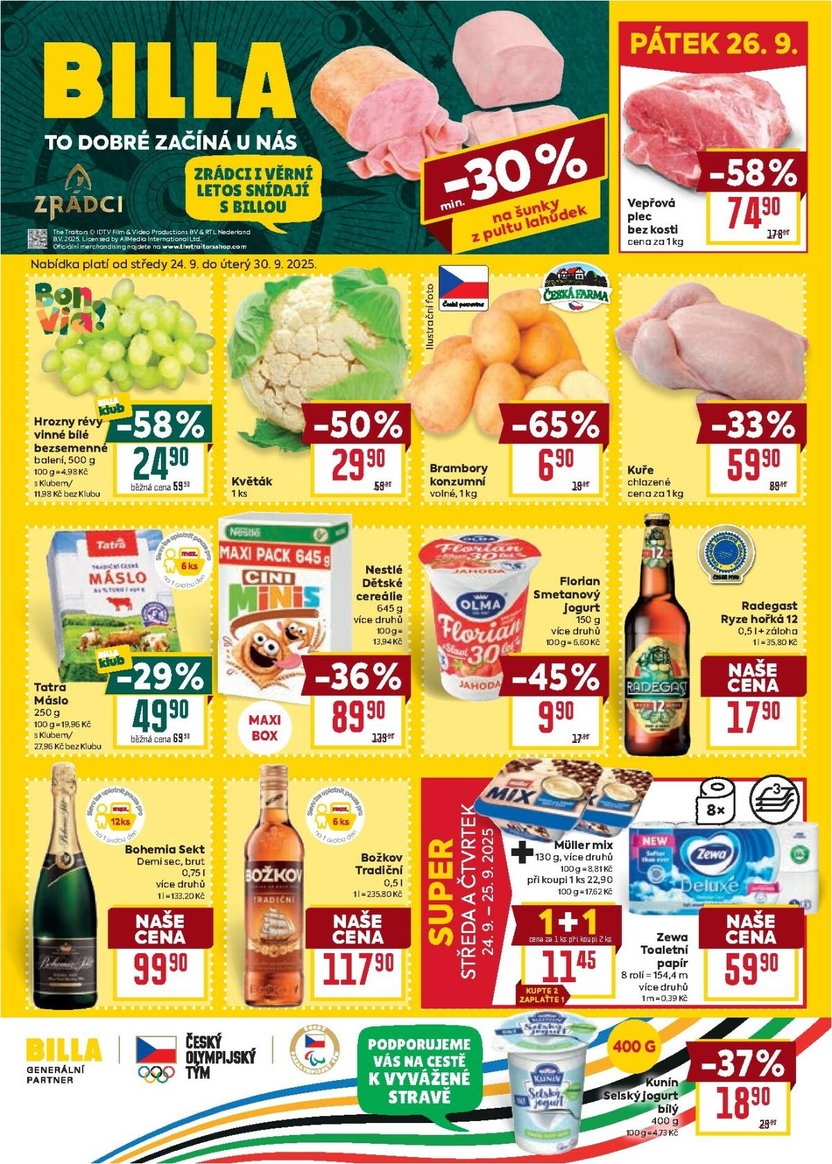 Leták Billa - Malý leták od 01.10. do 07.10.