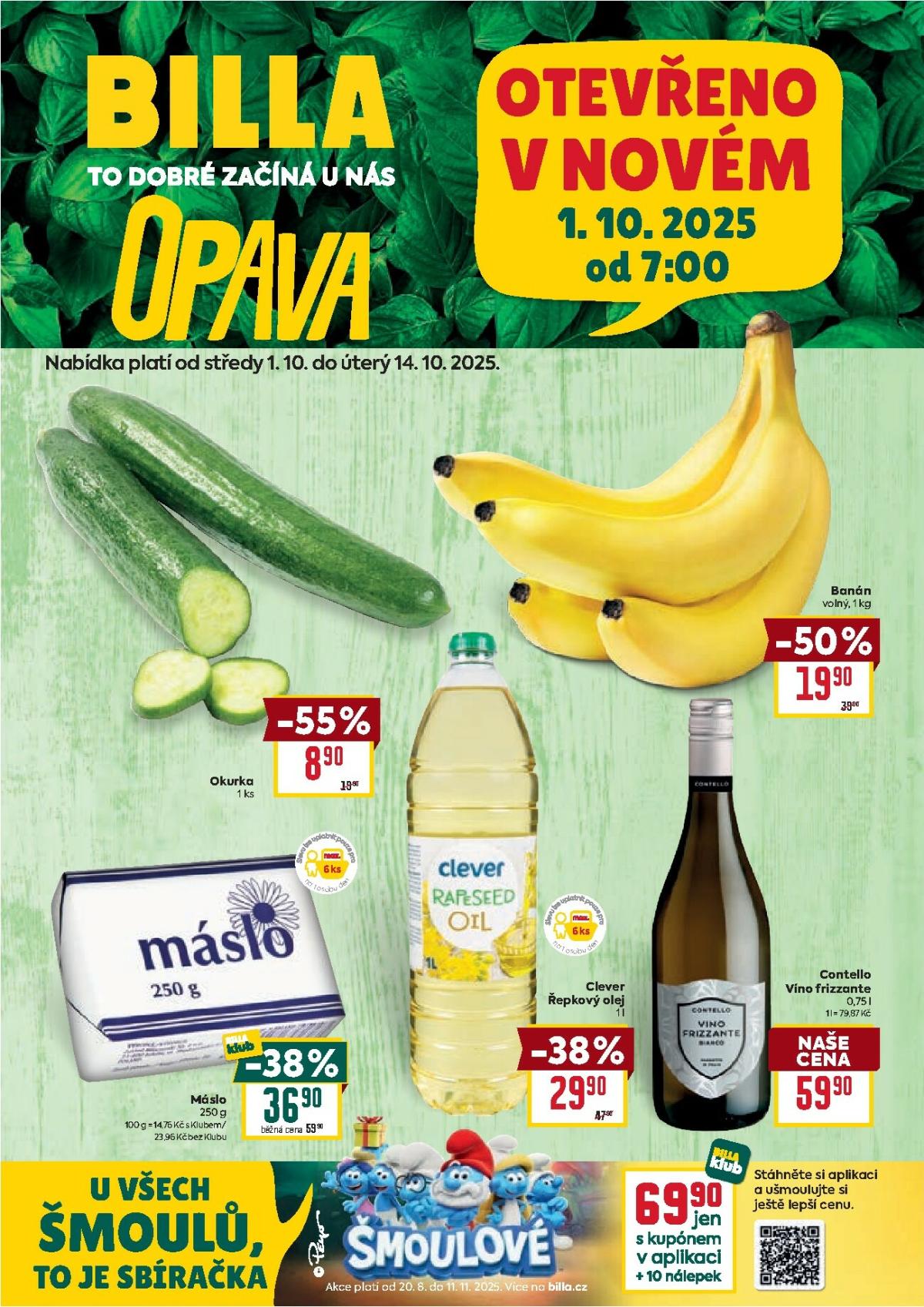 Leták Billa - Opava od 01.10. do 14.10.