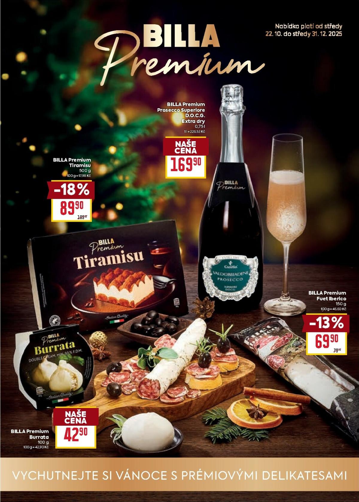 Aktuální leták Billa - Premium od 22.10. do 31.12.