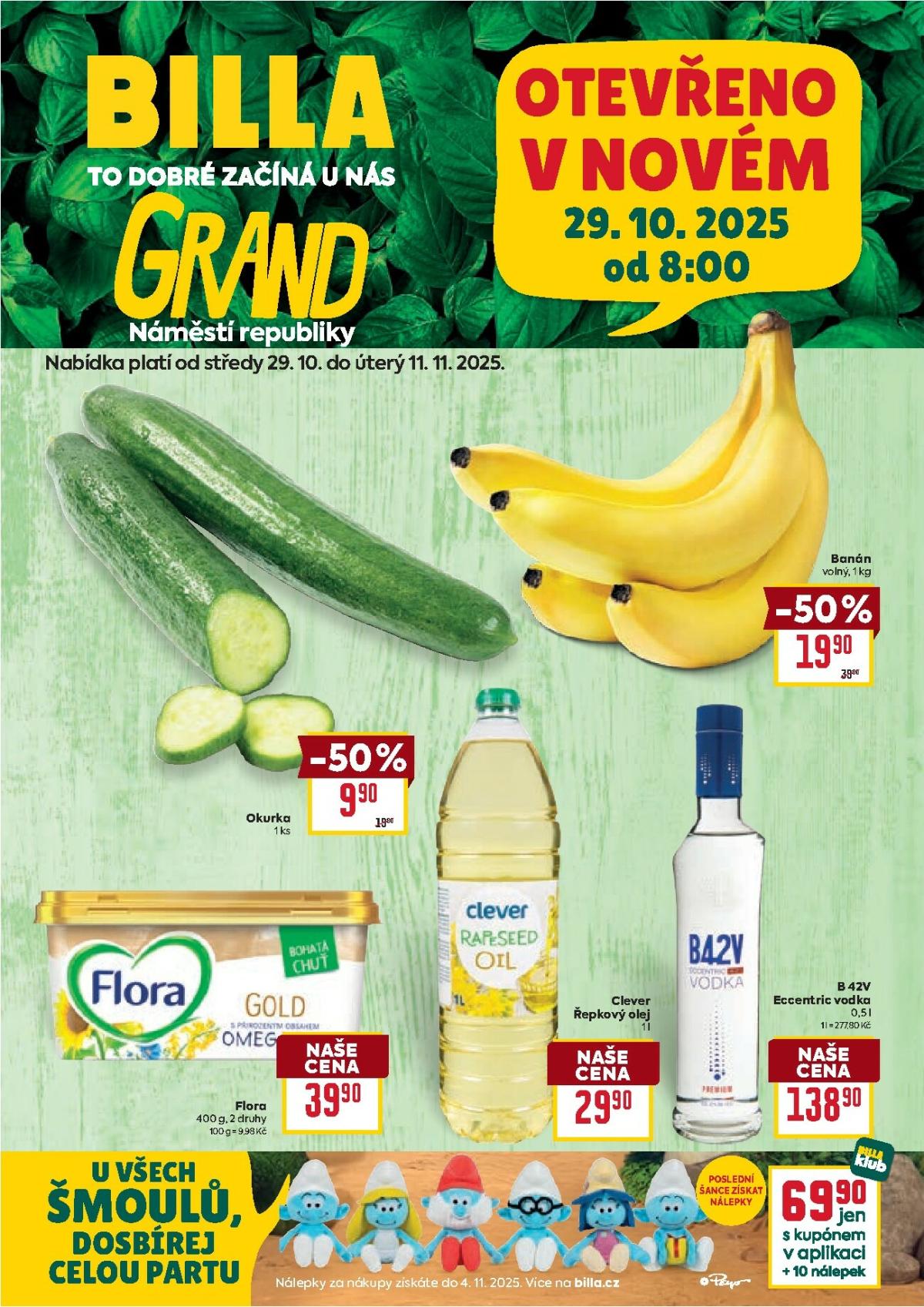 Aktuální leták Billa - Pardubice od 29.10. do 11.11.