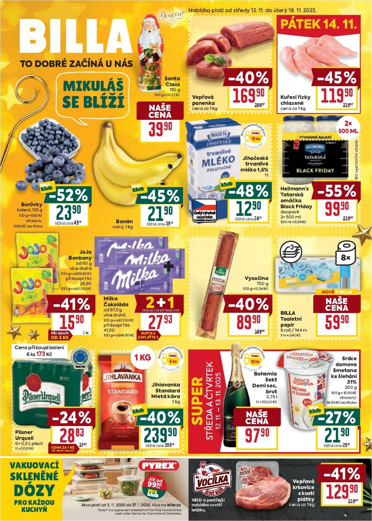 Aktuální leták Billa od 12.11. do 18.11.