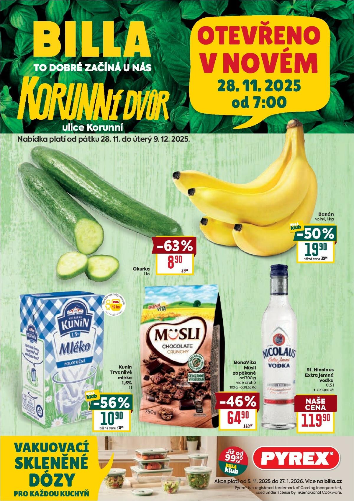Aktuální leták Billa - Korunní Dvůr od 28.11. do 09.12.