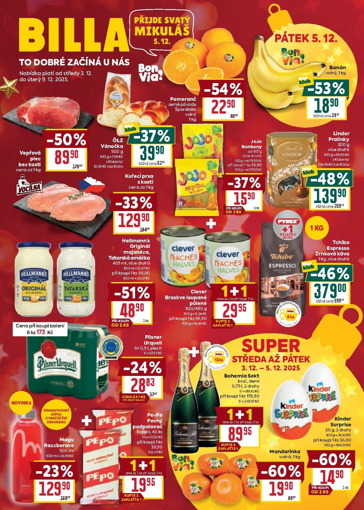 Aktuální leták Billa od 03.12. do 09.12.