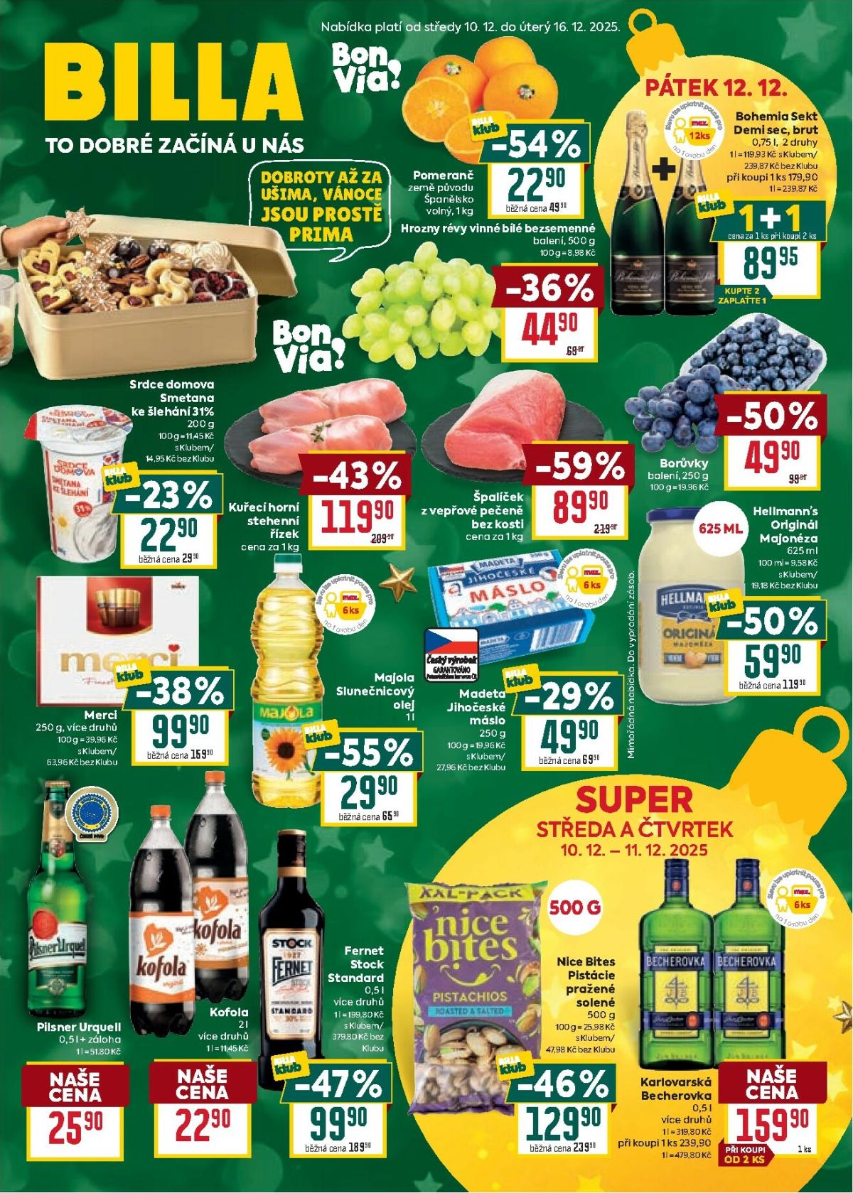 Aktuální leták Billa - Malý leták od 17.12. do 24.12.
