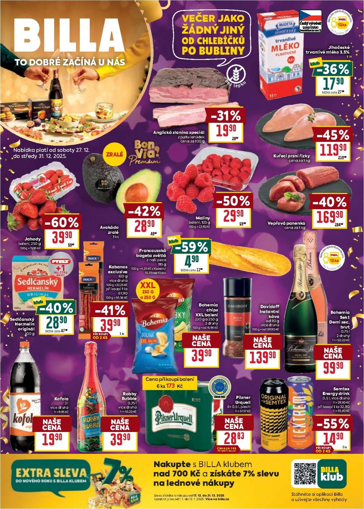 Aktuální leták Billa - Malý leták od 02.01. do 06.01.