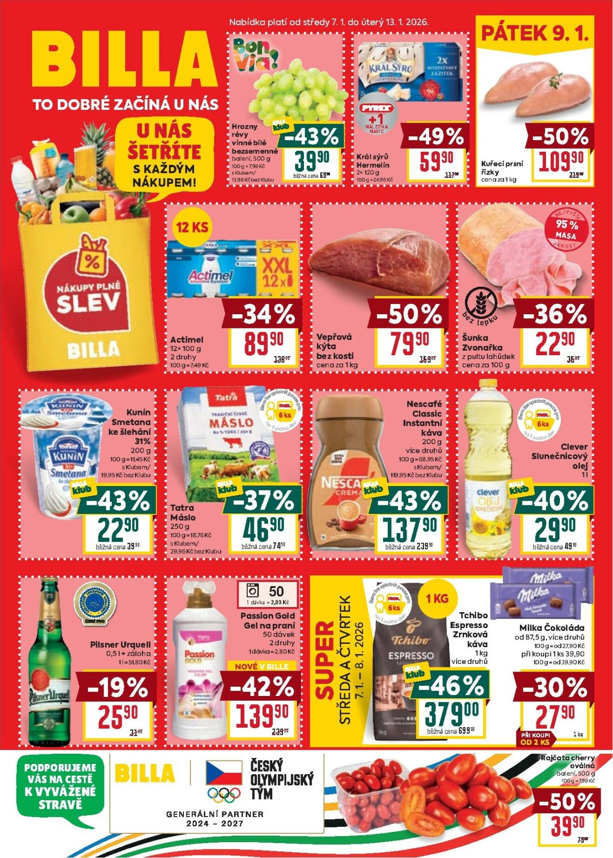 Aktuální leták Billa od 07.01. do 13.01.