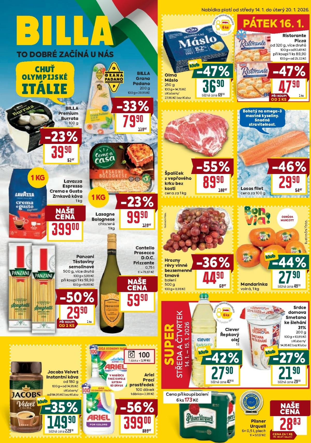 Aktuální leták Billa od 14.01. do 20.01.