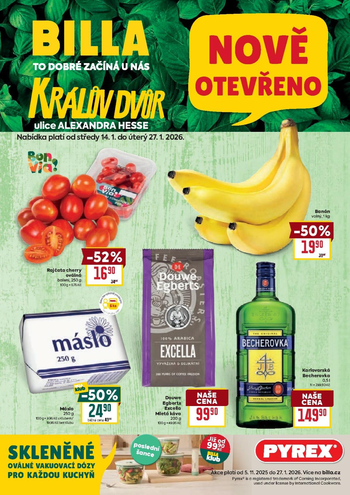 Aktuální leták Billa - Králův Dvůr od 14.01. do 27.01.