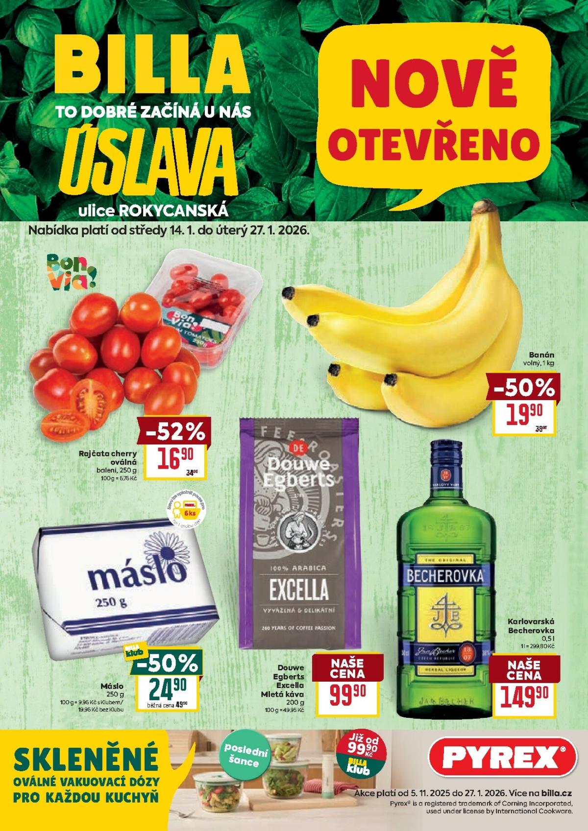 Aktuální leták Billa - Plzeň od 14.01. do 27.01.