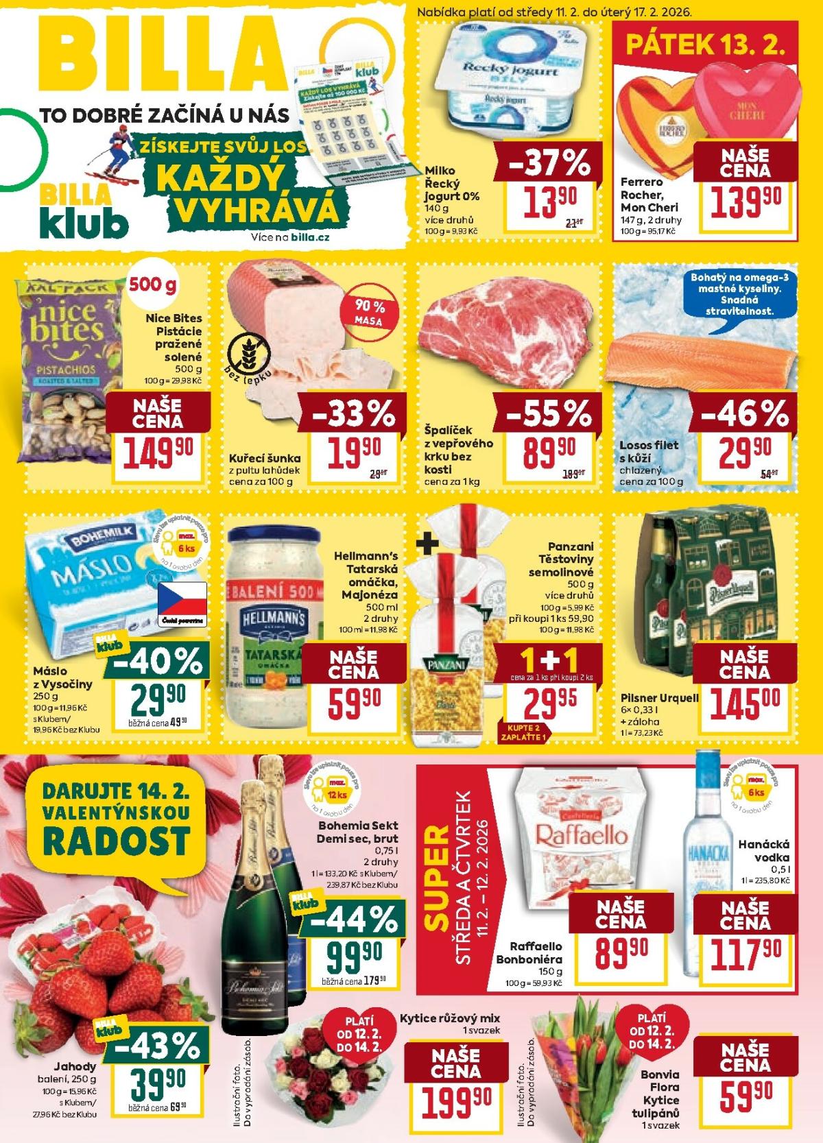 Billa - Malý leták leták platný od středy 18.02.2026 do úterý 24.02.2026