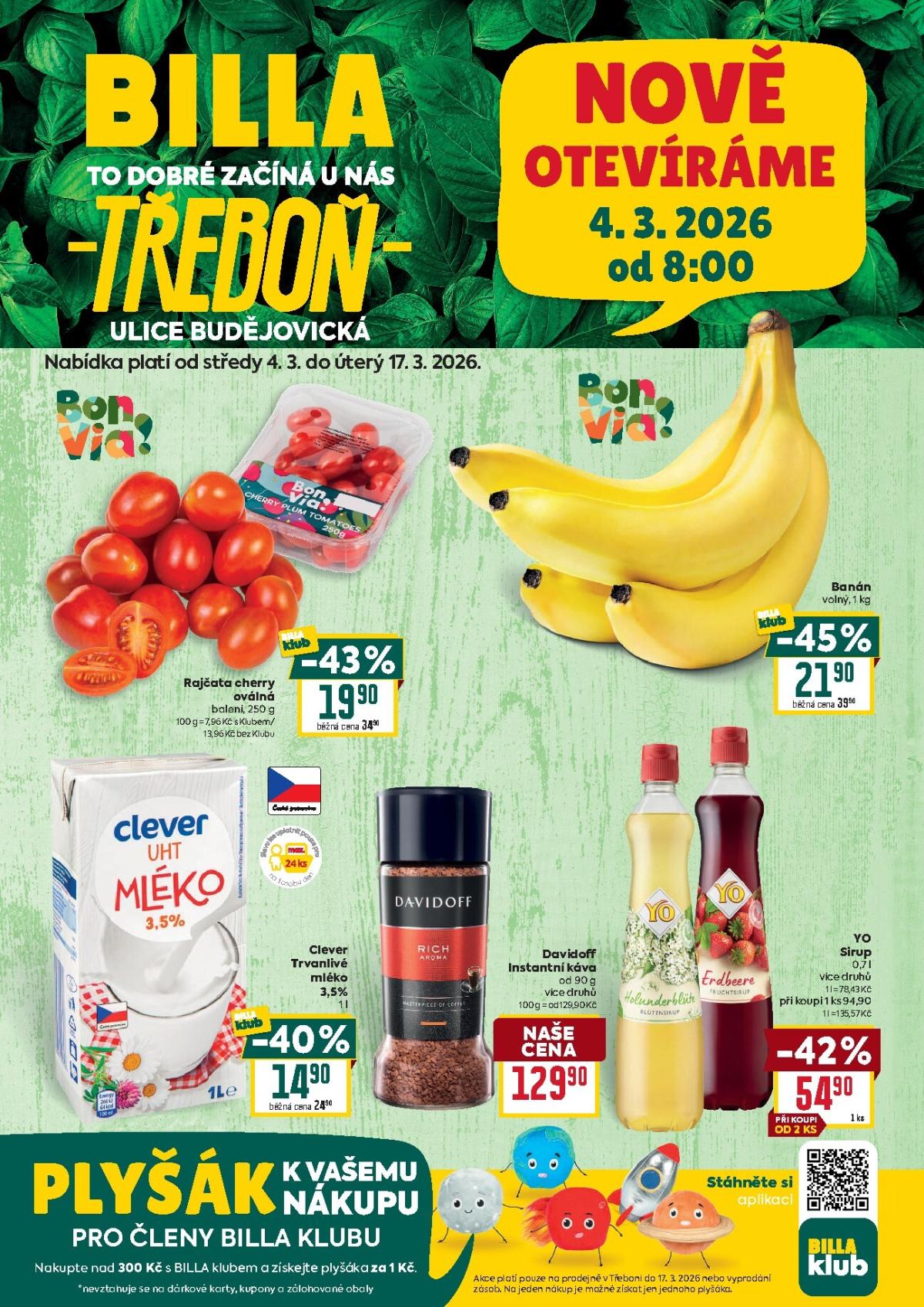 Billa - Speciál: Třeboň leták platný od středy 04.03.2026 do úterý 17.03.2026
