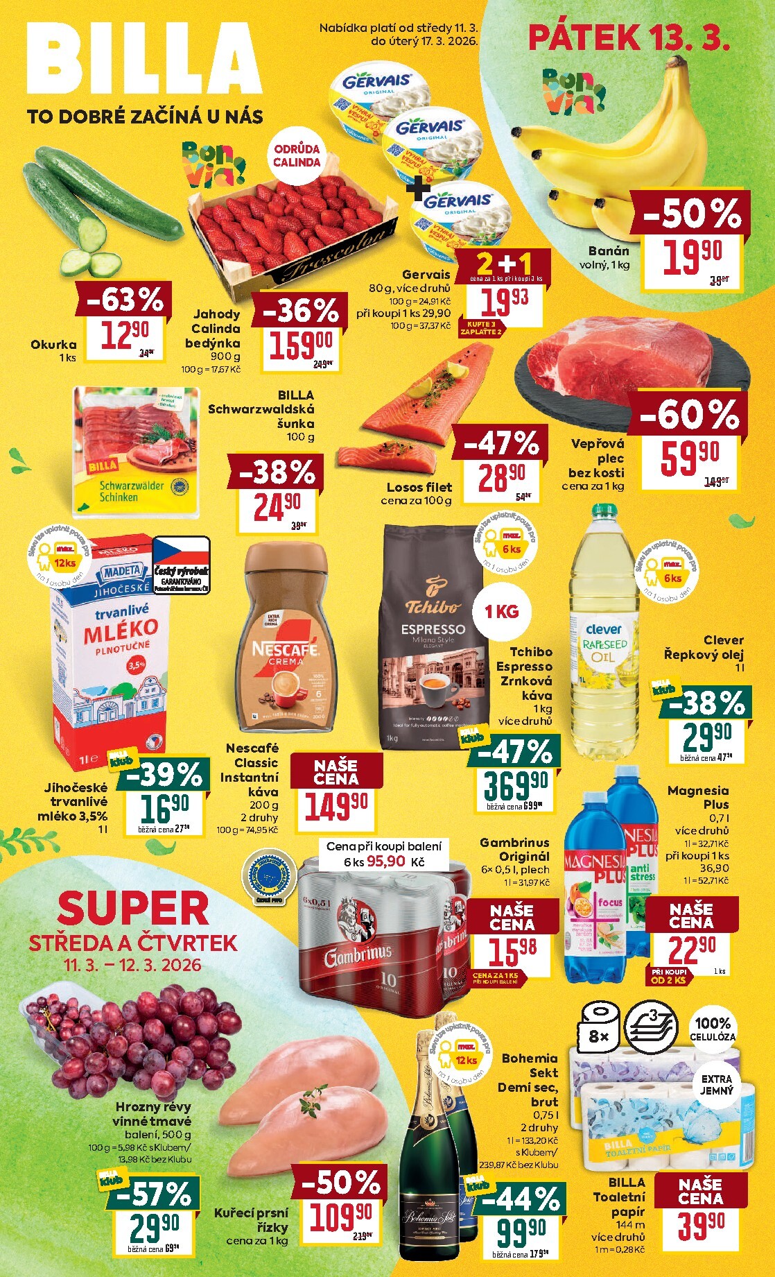Billa - Malý leták leták platný od středy 11.03.2026 do úterý 17.03.2026