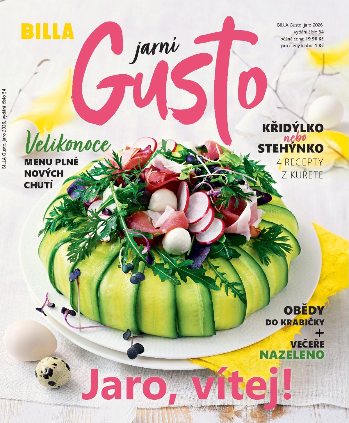 Billa - Gusto magazín leták platný od úterý 10.03.2026 do neděle 31.05.2026