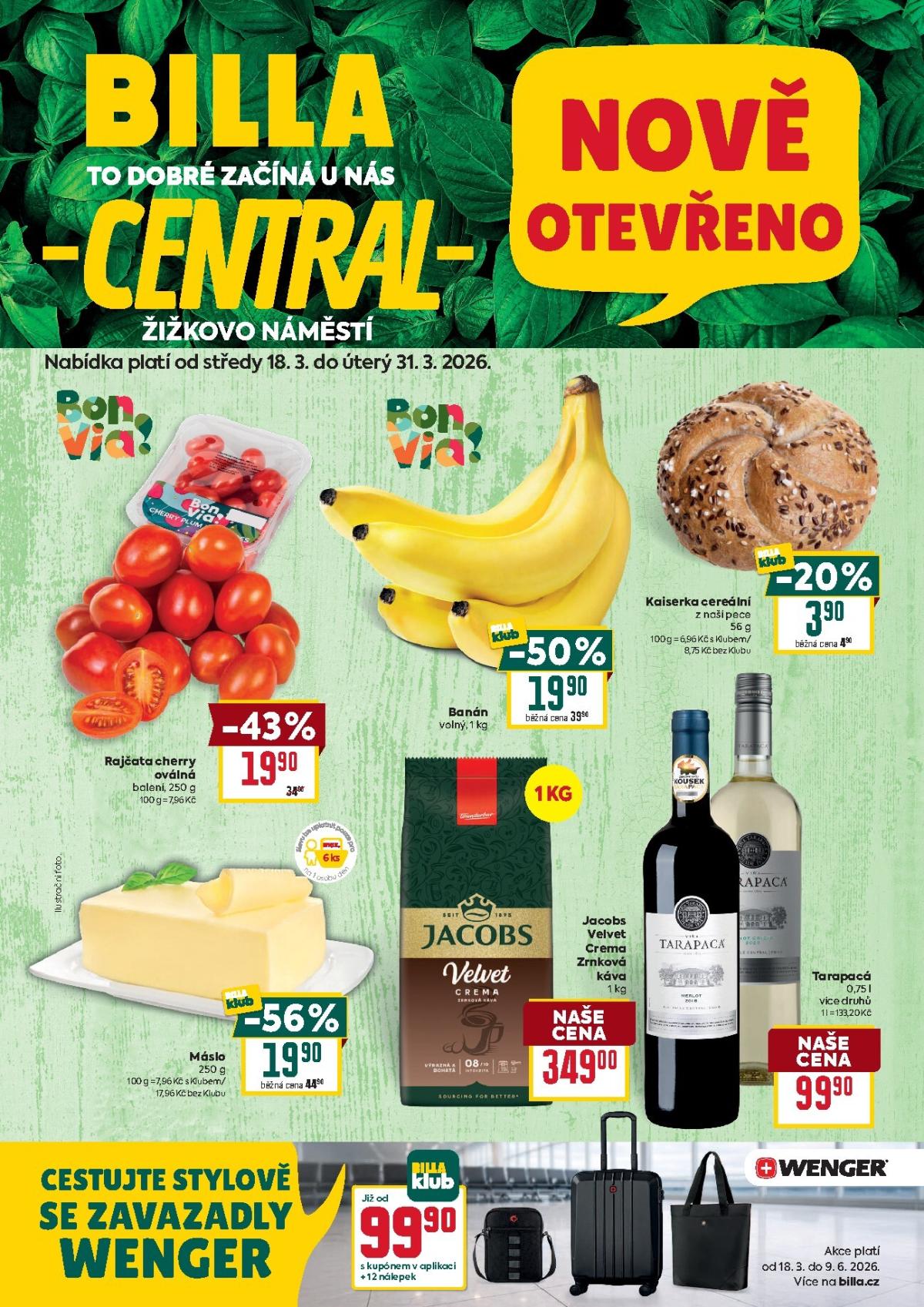 Billa - Chomutov leták platný od středy 18.03.2026 do úterý 31.03.2026