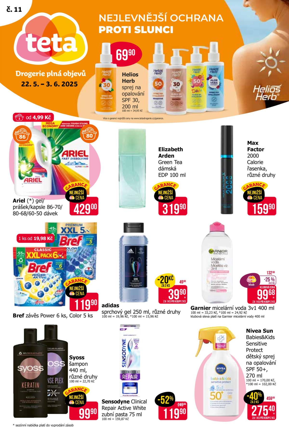 Leták Teta drogerie od 22.05. do 03.06.