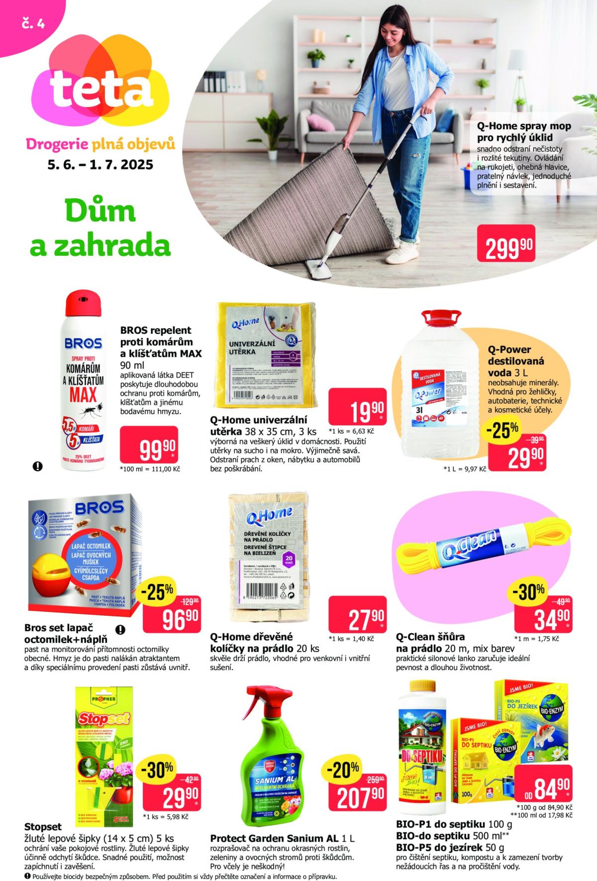 Leták Teta drogerie - Dům a zahrada od 05.06. do 01.07.
