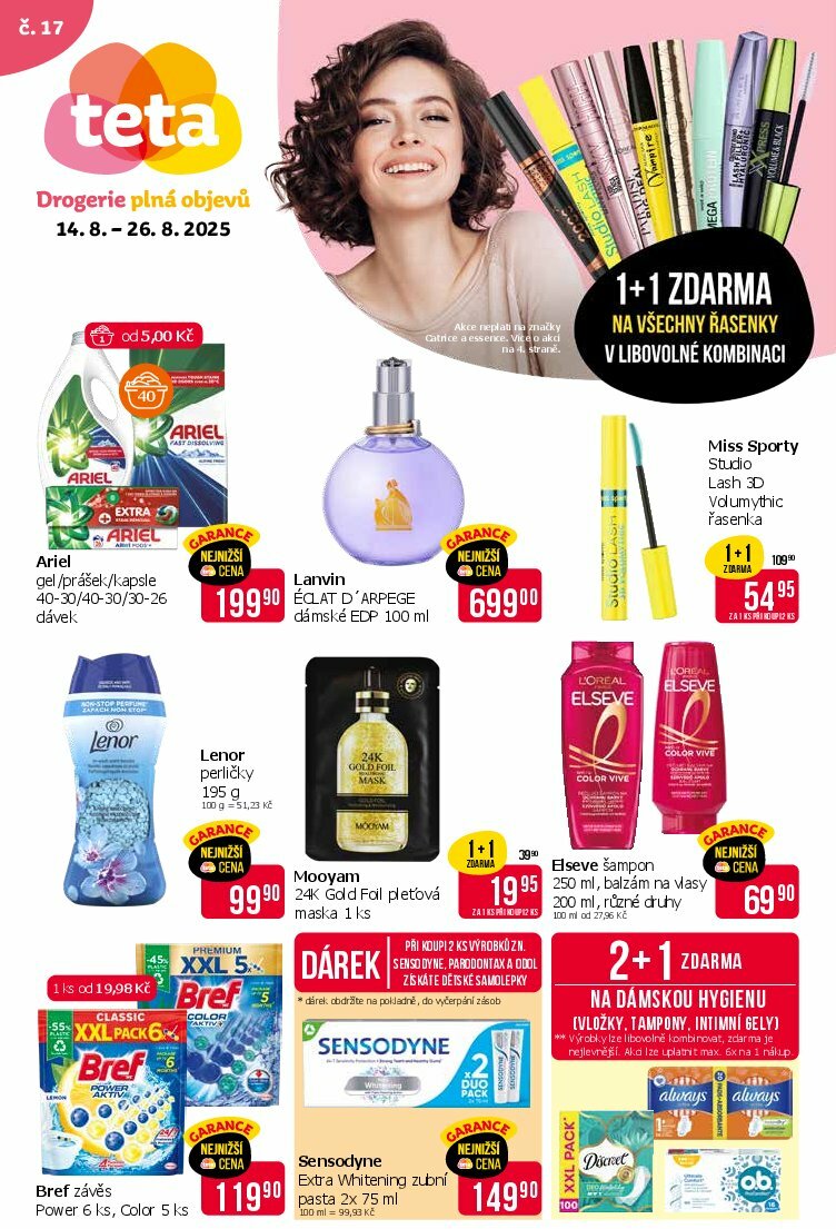 Leták Teta drogerie od 14.08. do 26.08.