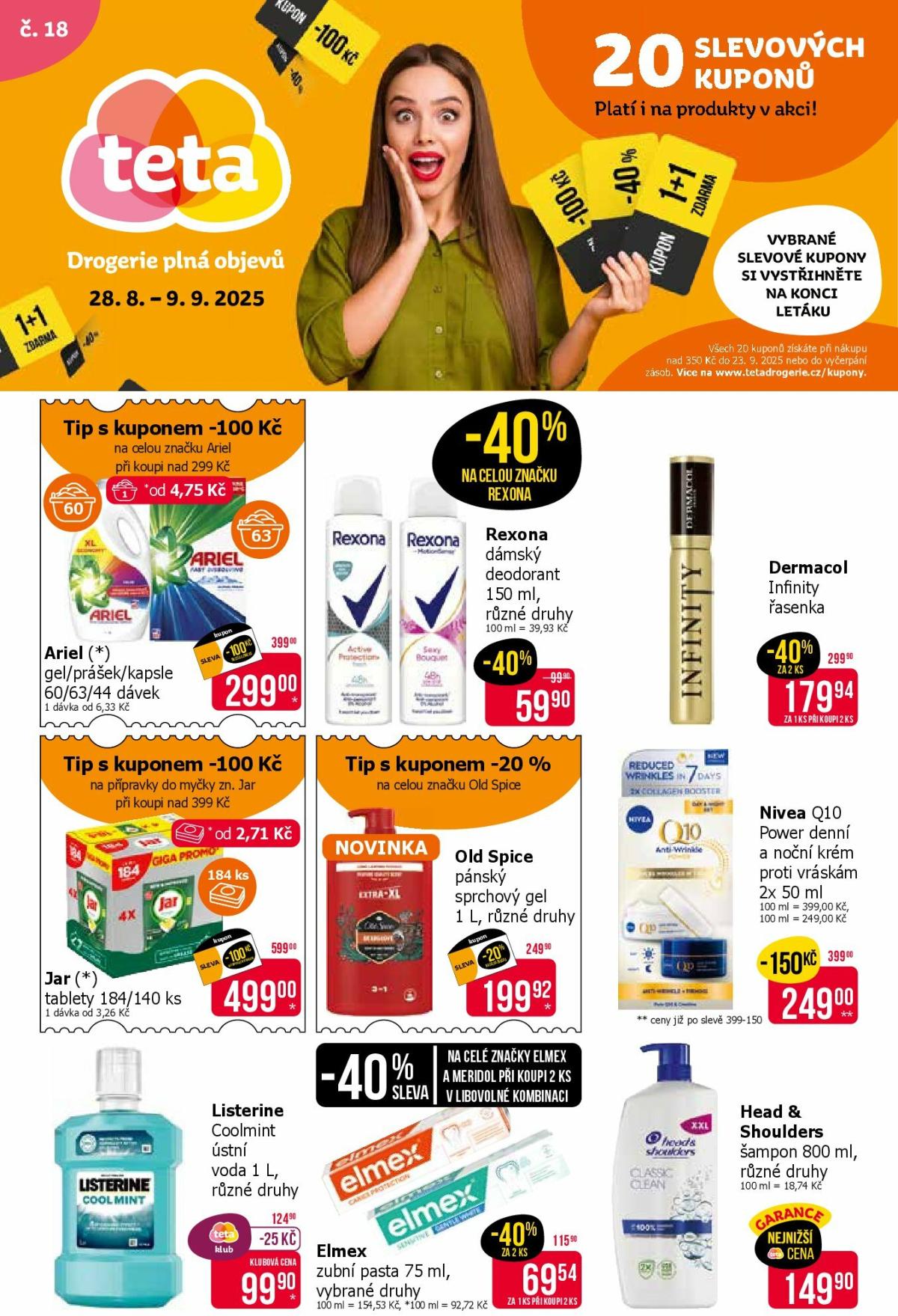 Leták Teta drogerie od 28.08. do 09.09.