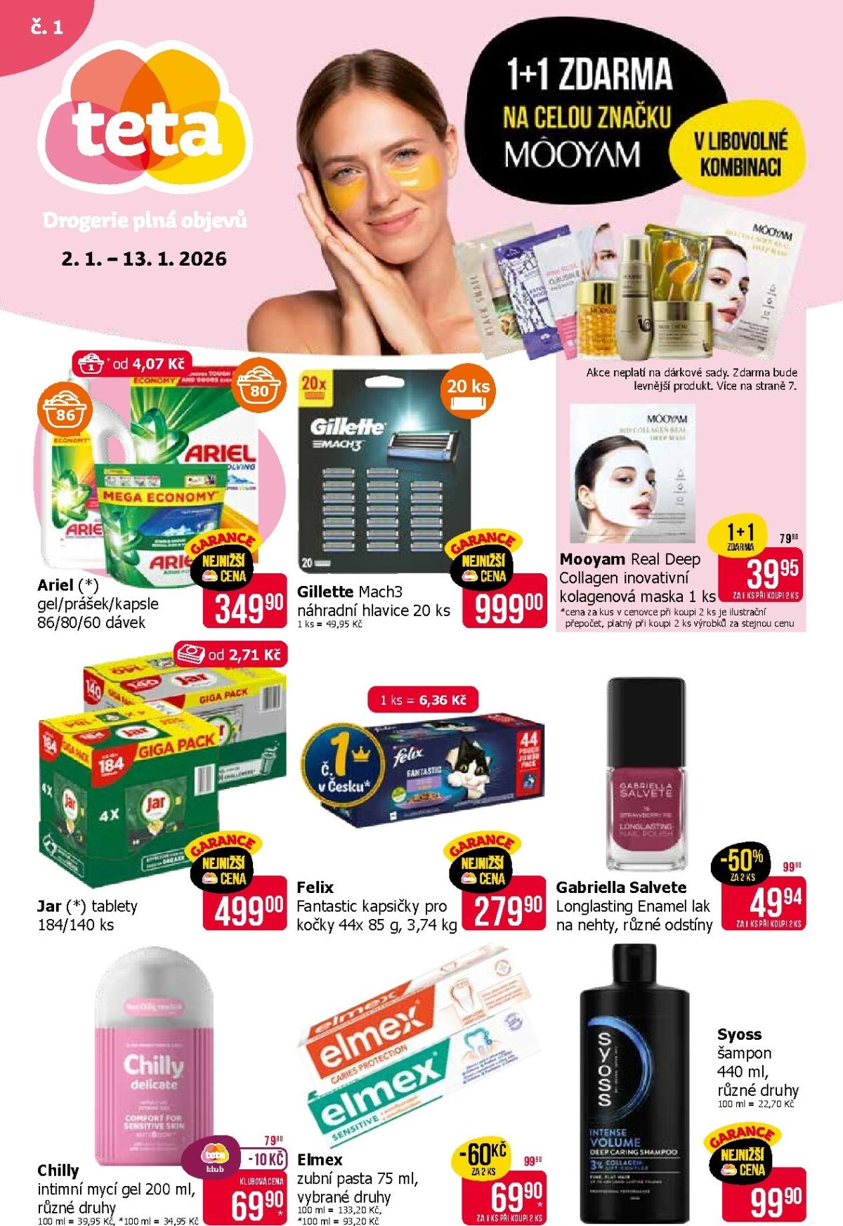 Aktuální leták Teta drogerie od 02.01. do 13.01.