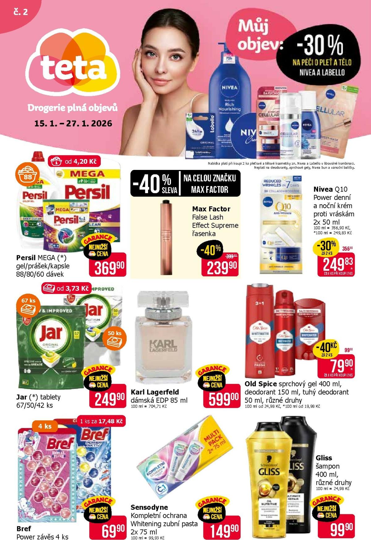 Aktuální leták Teta drogerie od 15.01. do 27.01.