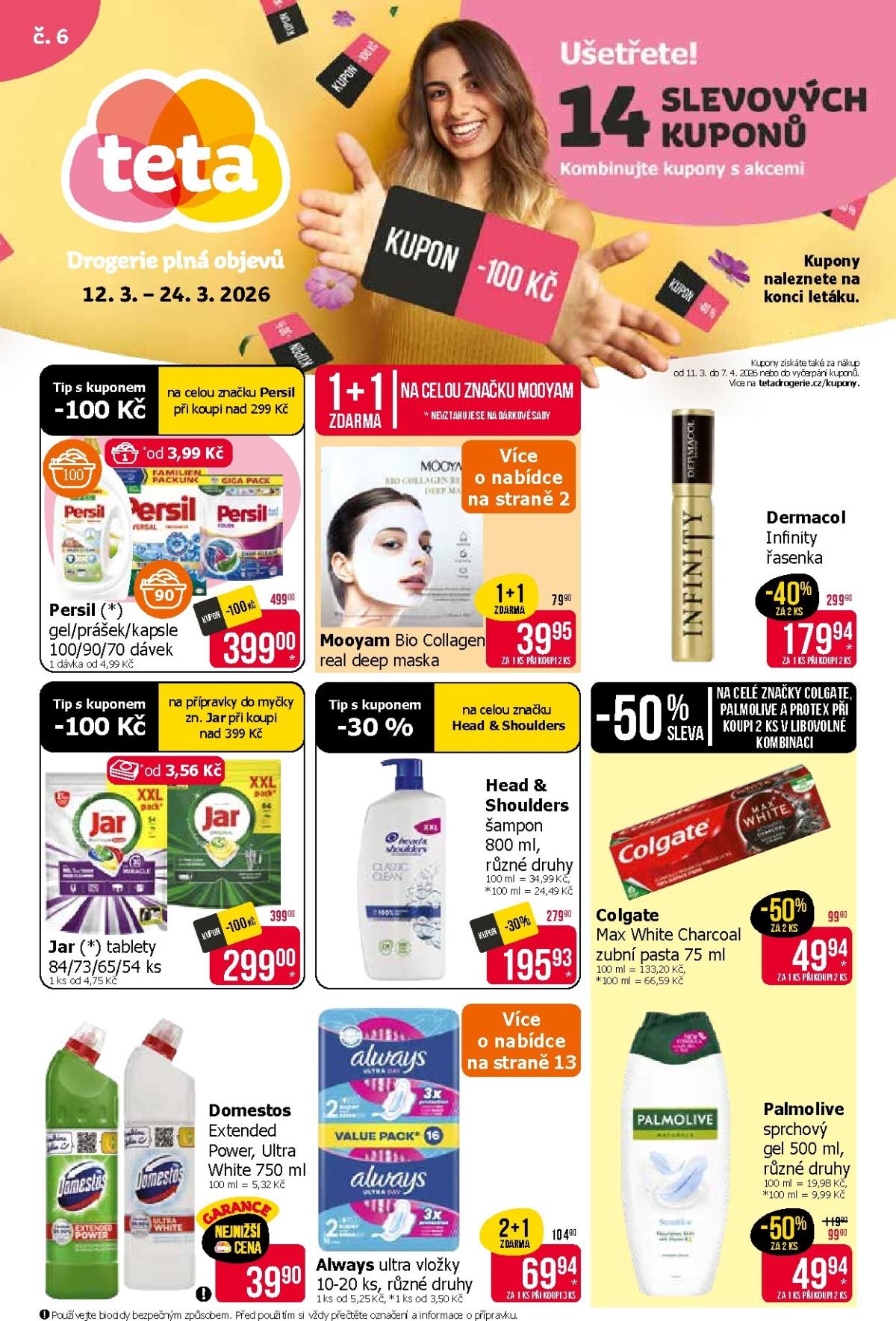 Teta drogerie leták platný od čtvrtka 12.03.2026 do úterý 24.03.2026