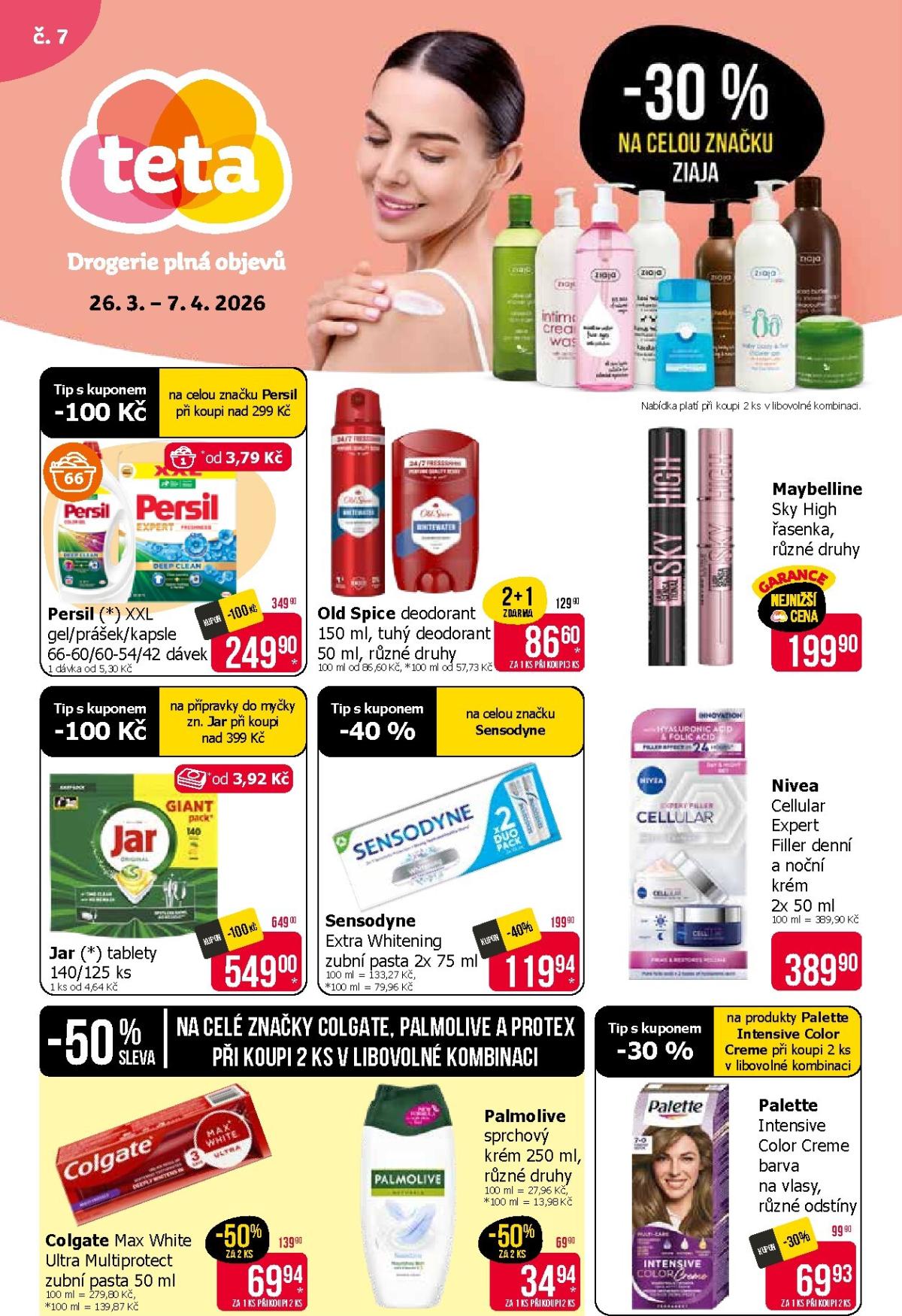 Teta drogerie leták platný od čtvrtka 26.03.2026 do úterý 07.04.2026