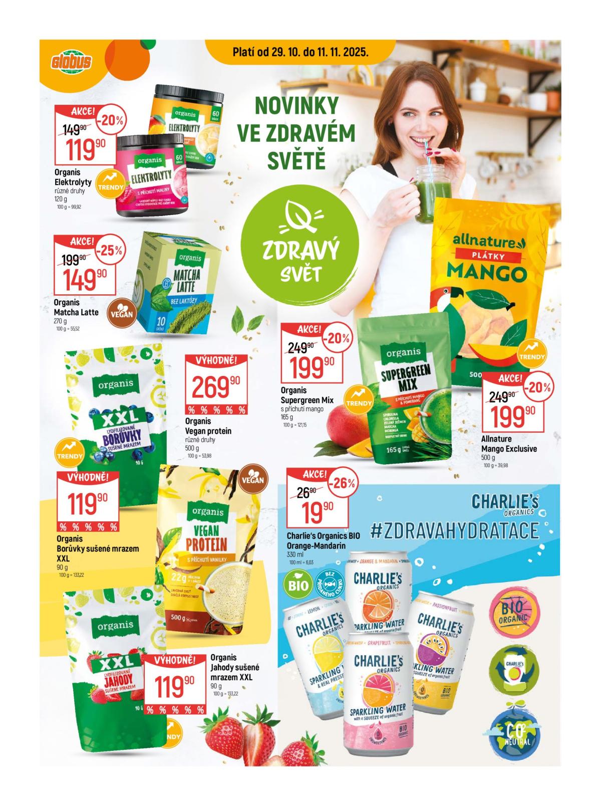 Aktuální leták Globus - Zdravý svět od 29.10. do 11.11.