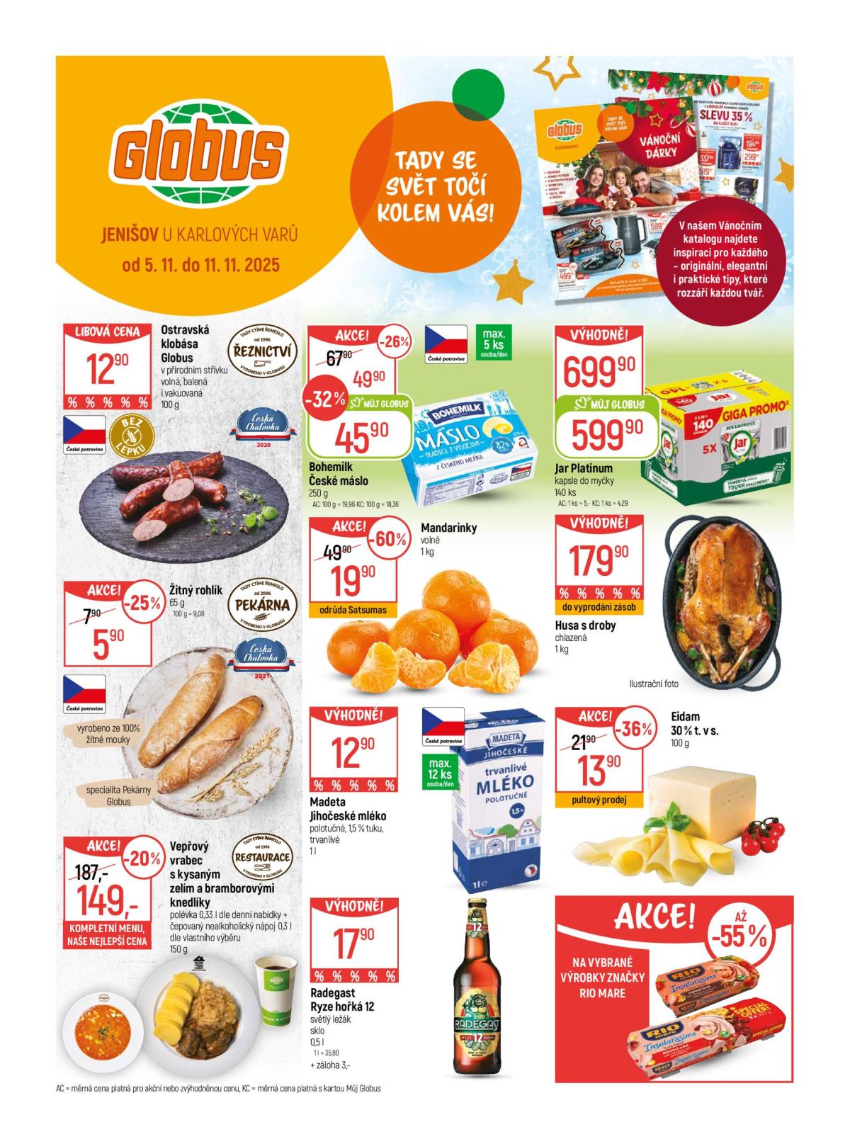 Aktuální leták Globus - Karlovy Vary - Jenišov od 05.11. do 11.11.