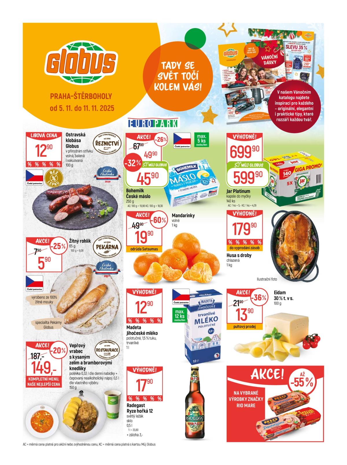 Aktuální leták Globus - Praha - Štěrboholy od 05.11. do 11.11.