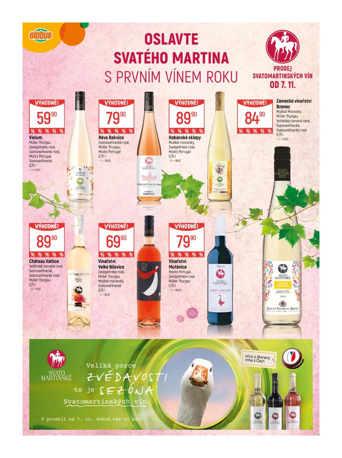Aktuální leták Globus - Oslavte svatého Martina od 05.11. do 18.11.
