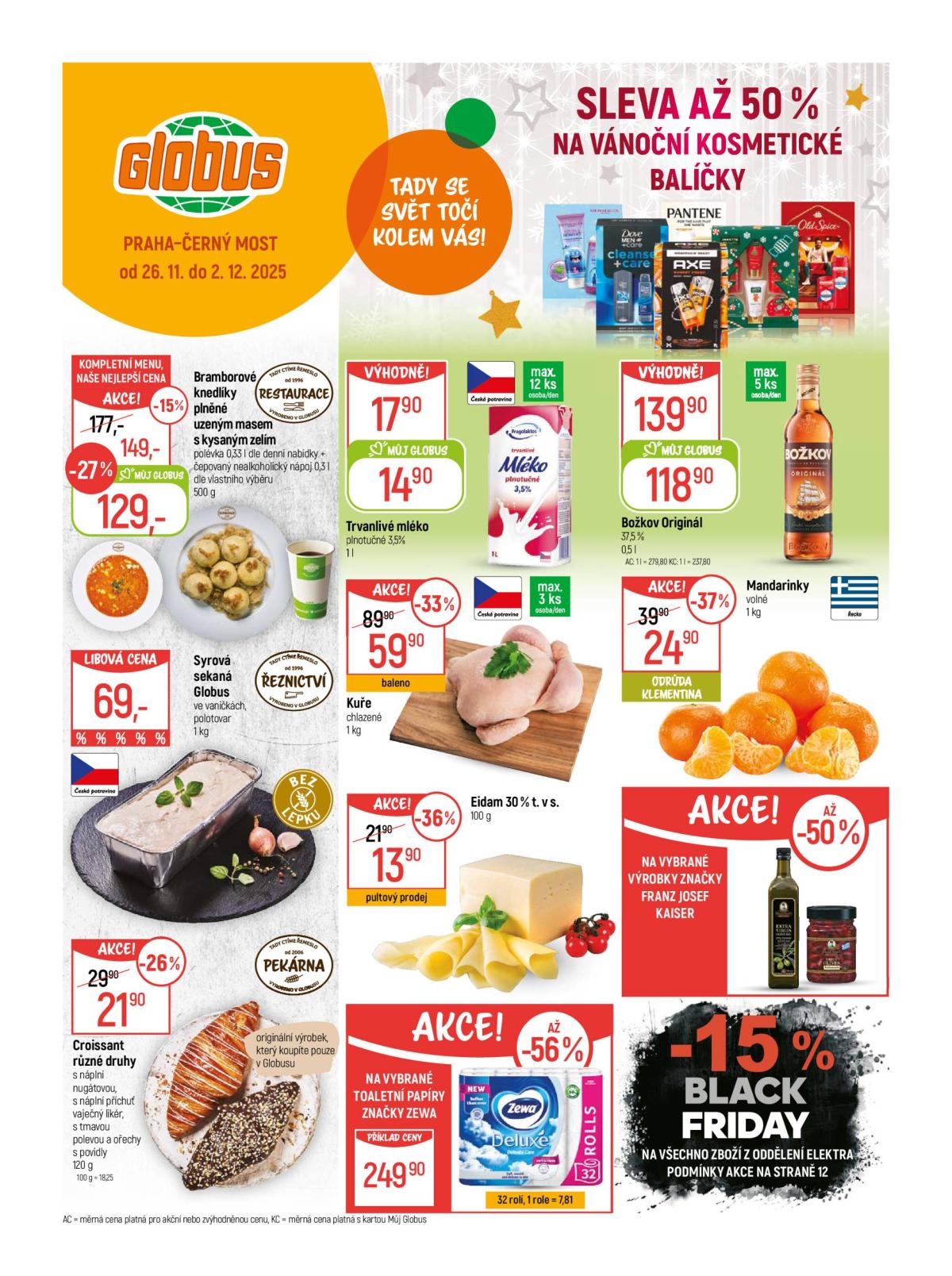Aktuální leták Globus - Praha - Černý Most od 26.11. do 02.12.