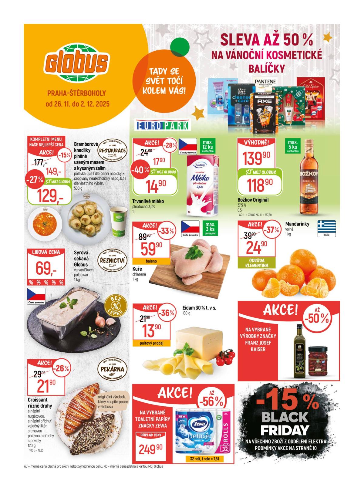 Aktuální leták Globus - Praha - Štěrboholy od 26.11. do 02.12.