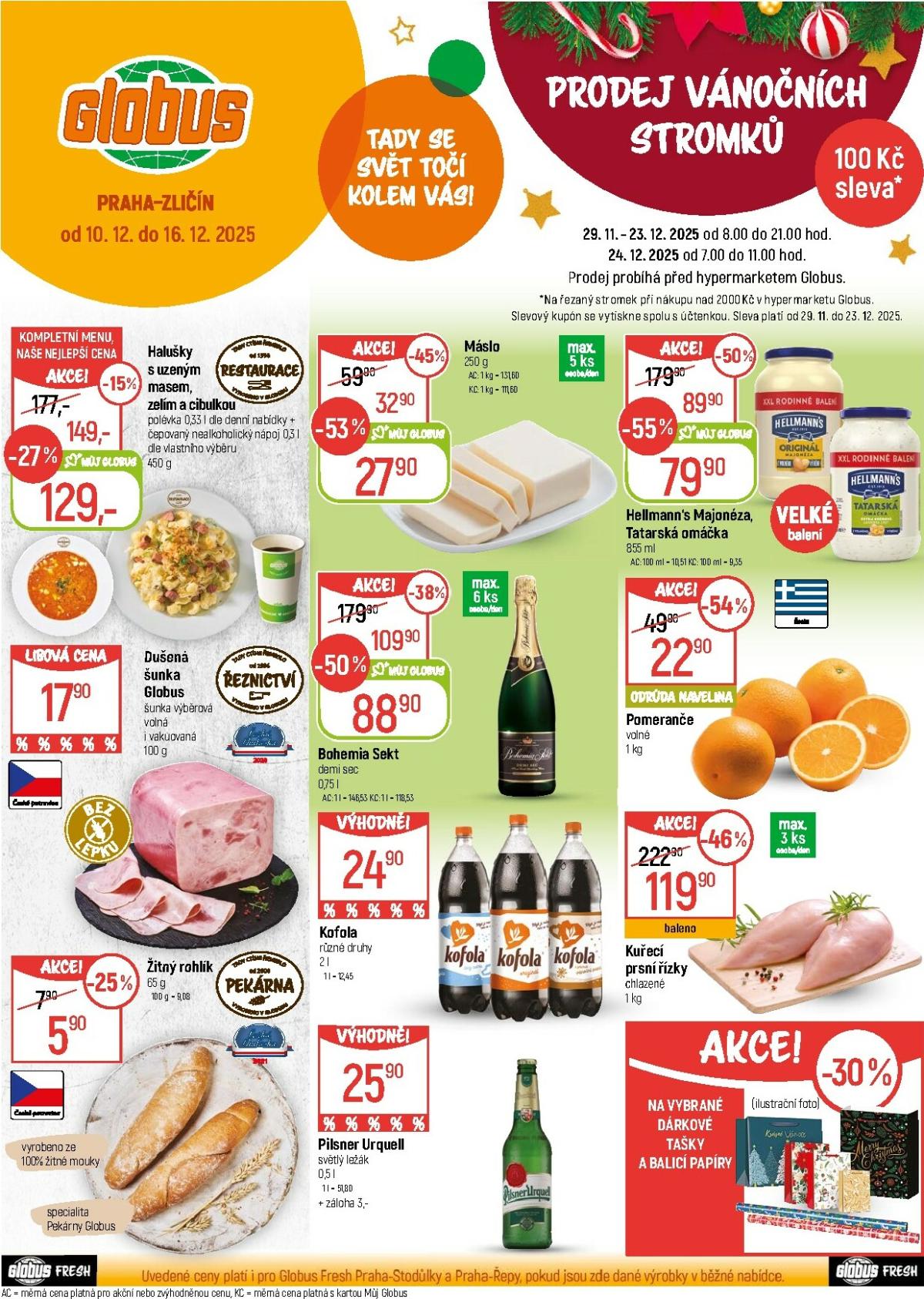 Aktuální leták Globus - Praha - Zličín od 10.12. do 16.12.