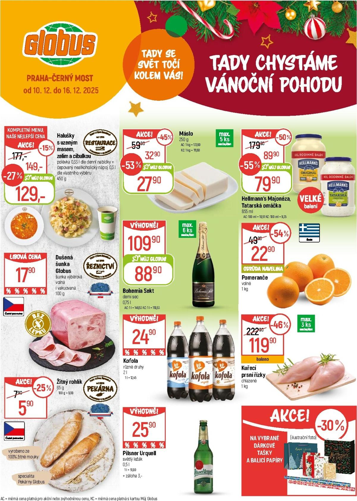 Aktuální leták Globus Praha - Černý Most od 10.12. do 16.12.