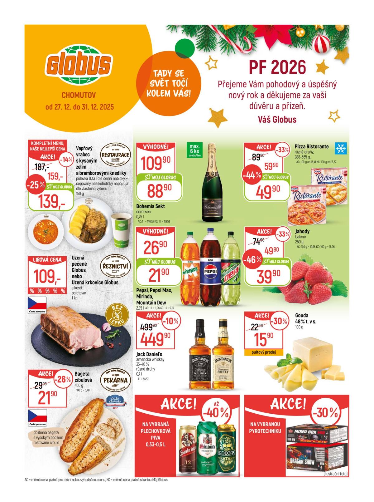 Aktuální leták Globus - Chomutov od 27.12. do 31.12.
