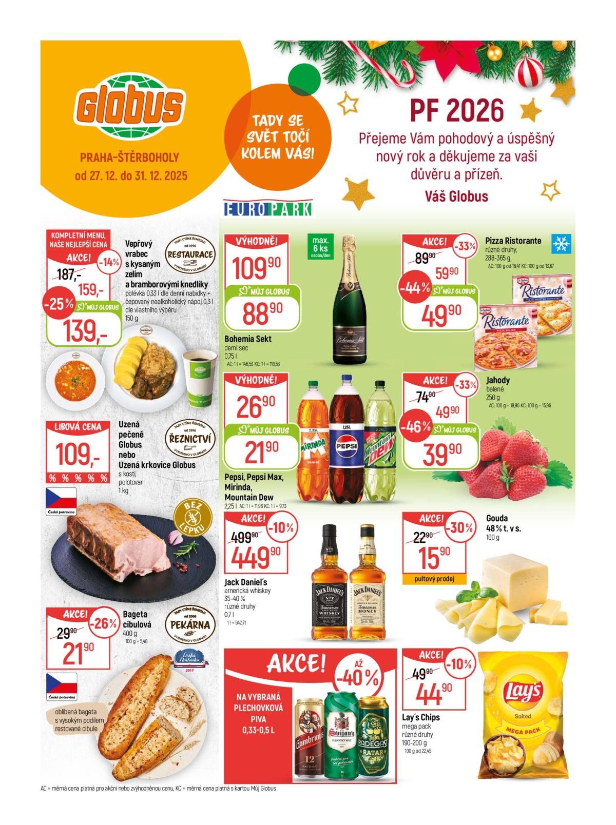Aktuální leták Globus - Praha - Štěrboholy od 27.12. do 31.12.