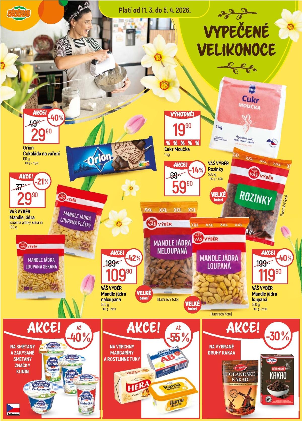 Globus - Velikonoce leták platný od středy 11.03.2026 do neděle 05.04.2026