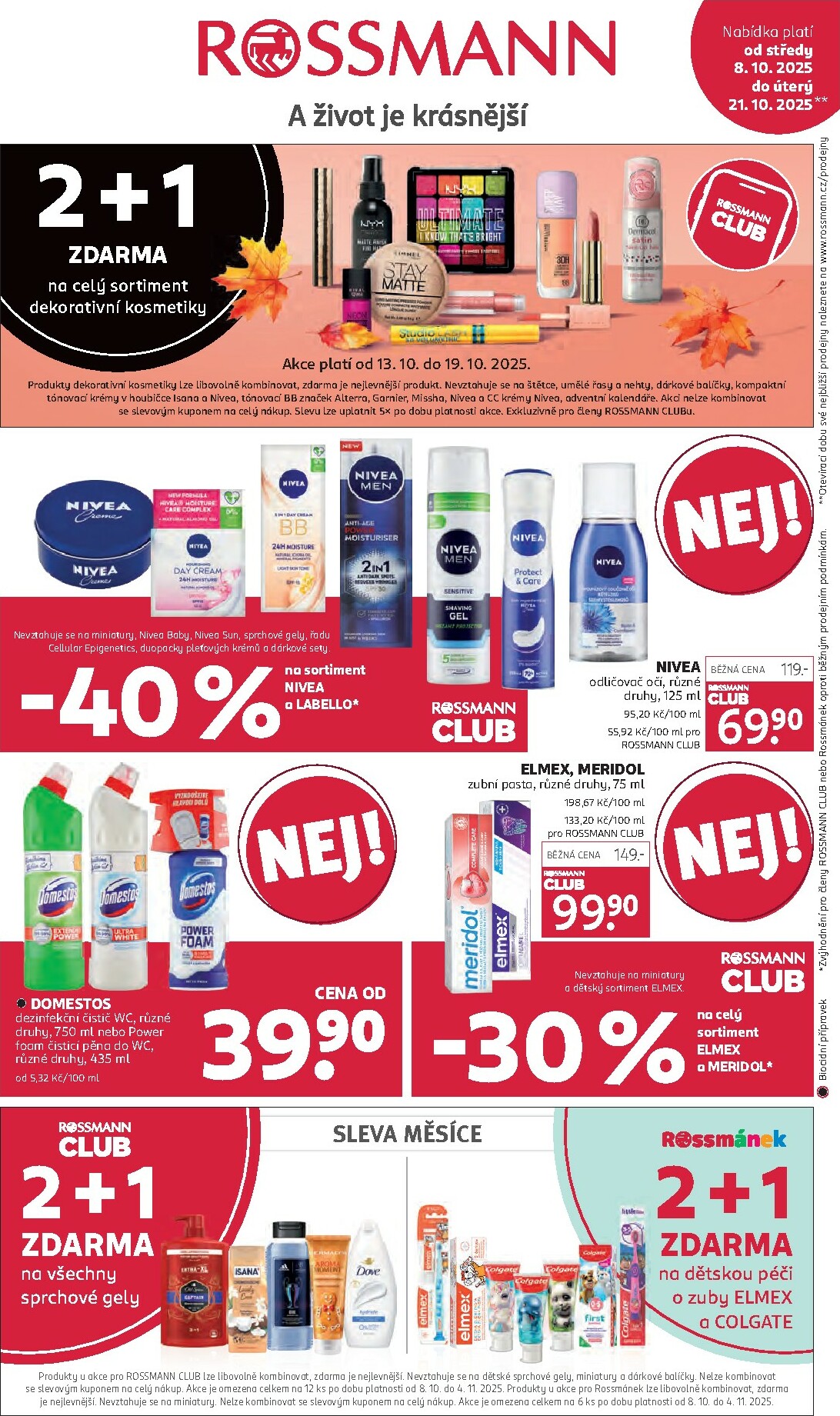 Aktuální leták ROSSMANN od 08.10. do 21.10.