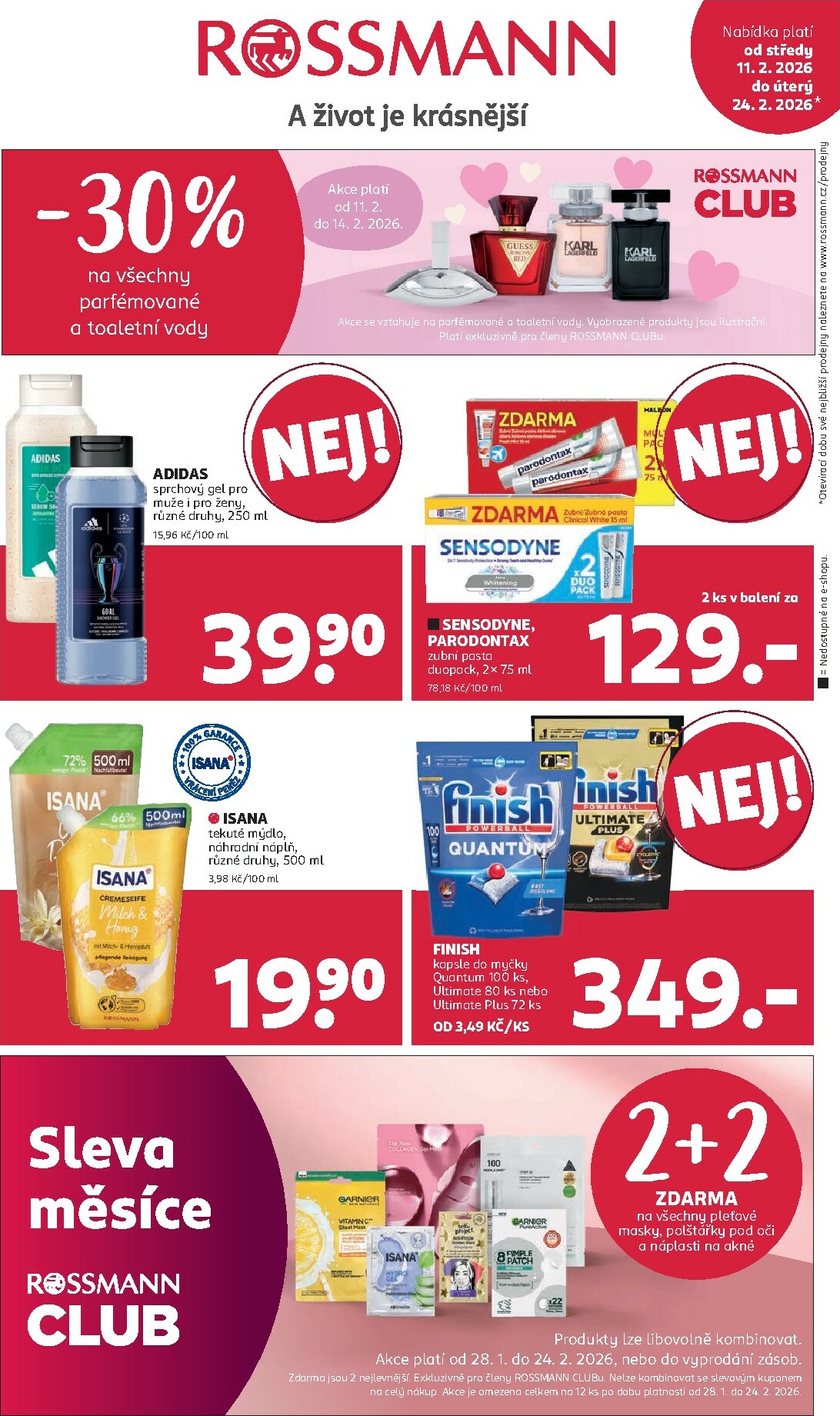 ROSSMANN leták platný od středy 11.02.2026 do úterý 24.02.2026