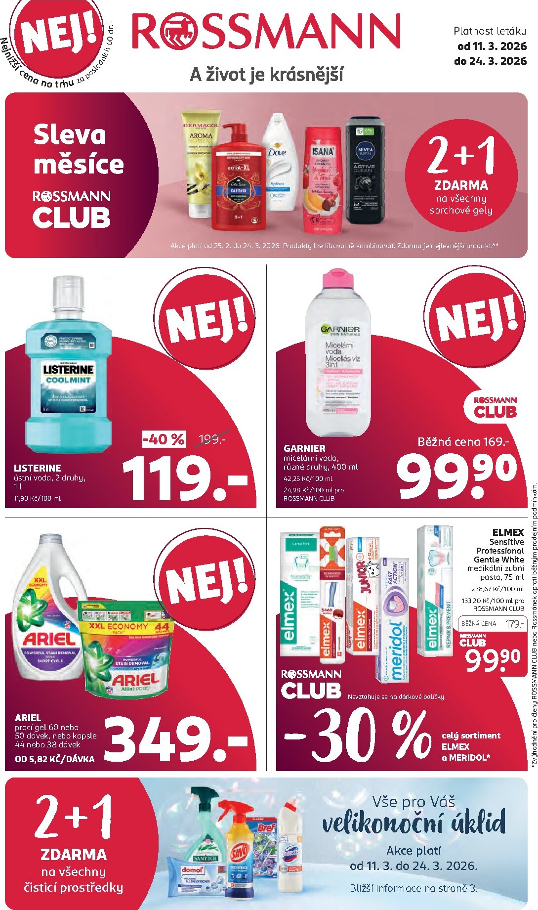 ROSSMANN leták platný od středy 11.03.2026 do úterý 24.03.2026