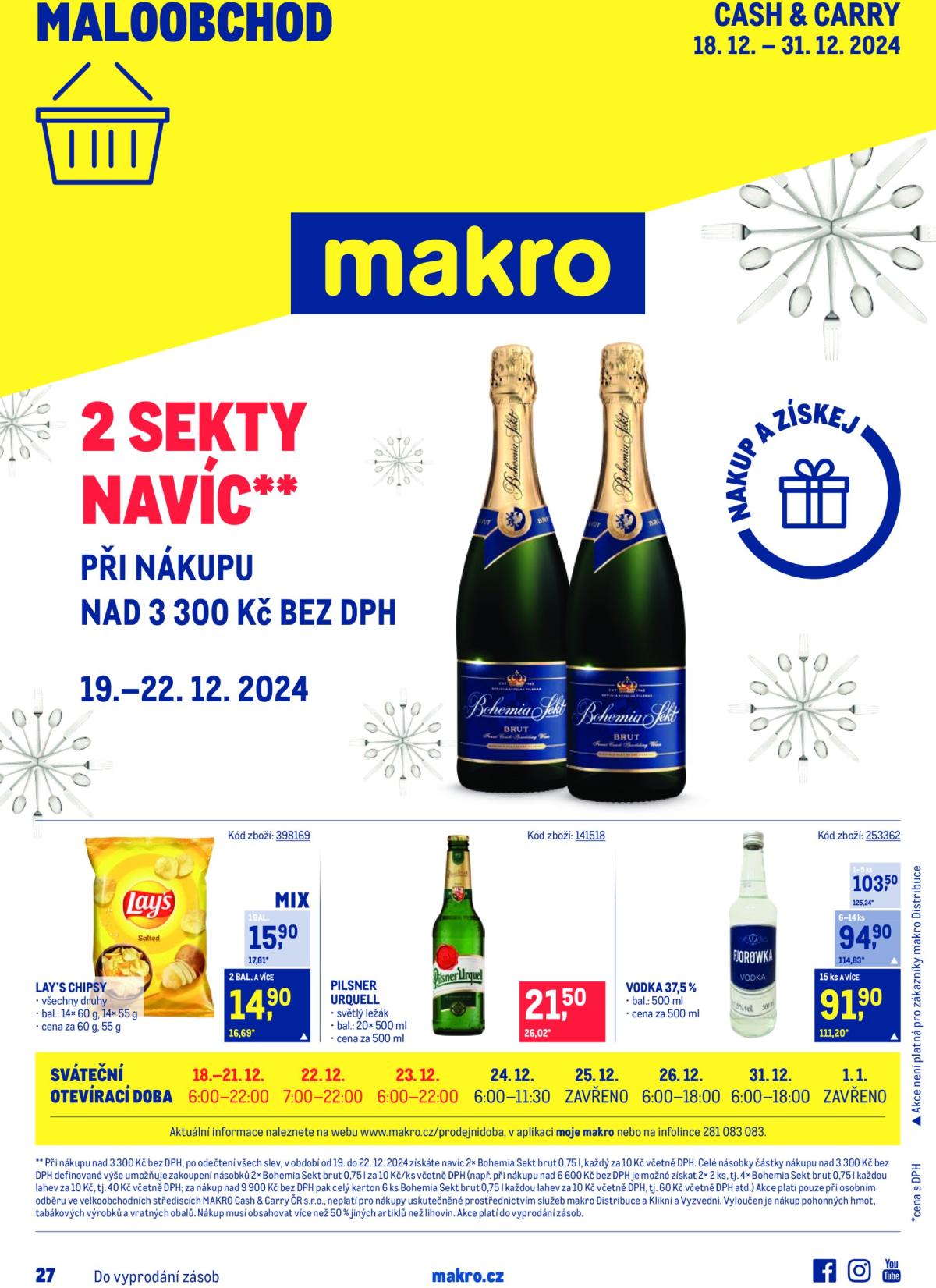 Leták Makro - Maloobchod od 18.12. do 31.12.