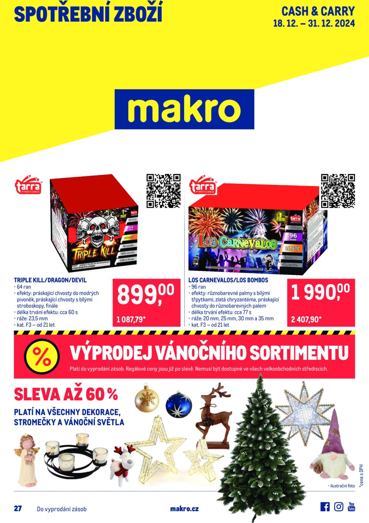 Leták Makro - Spotřební zboží od 18.12. do 31.12.