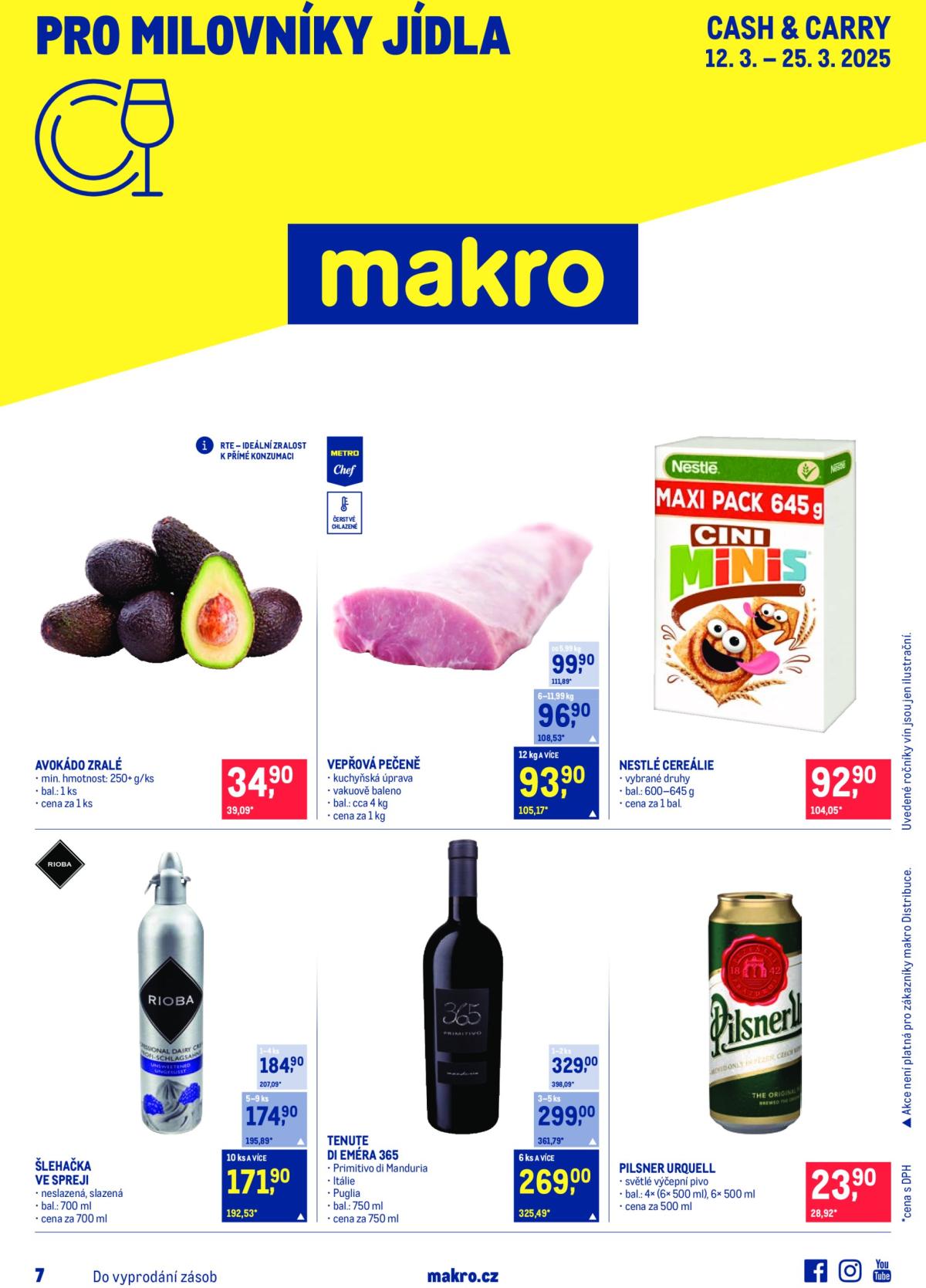 Leták Makro - Pro milovníky jídla od 12.03. do 17.03.