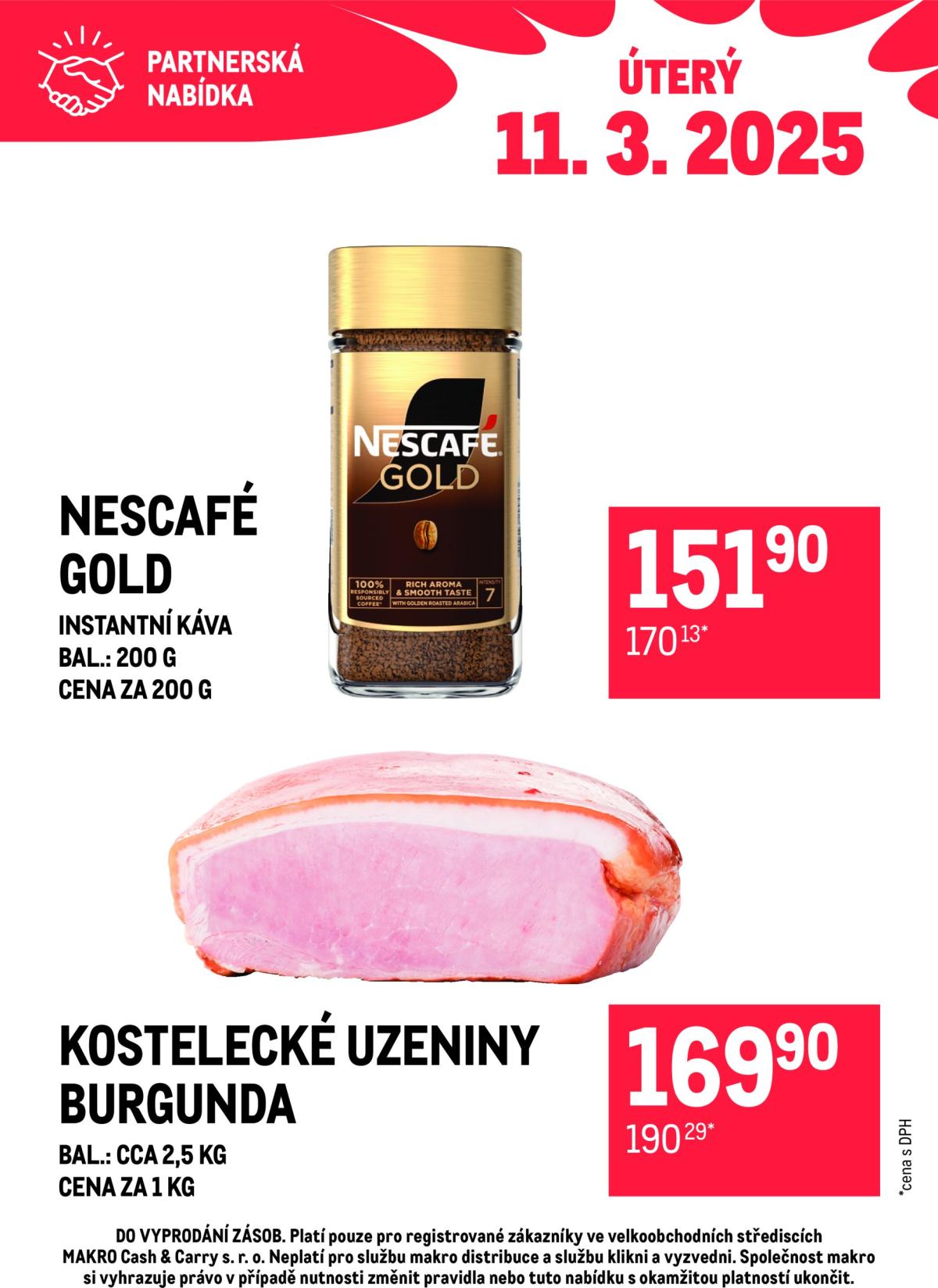 Leták Makro - Partnerská nabídka od 11.03. do 16.03.