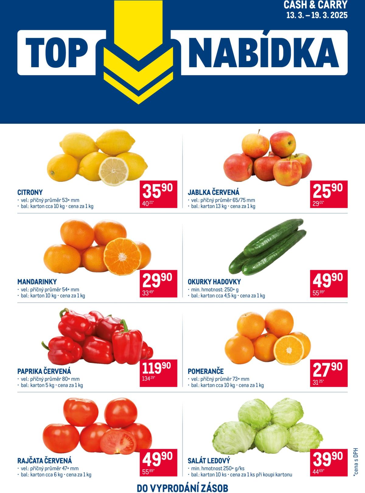 Leták Makro - TOP ovoce a zelenina od 13.03. do 19.03.