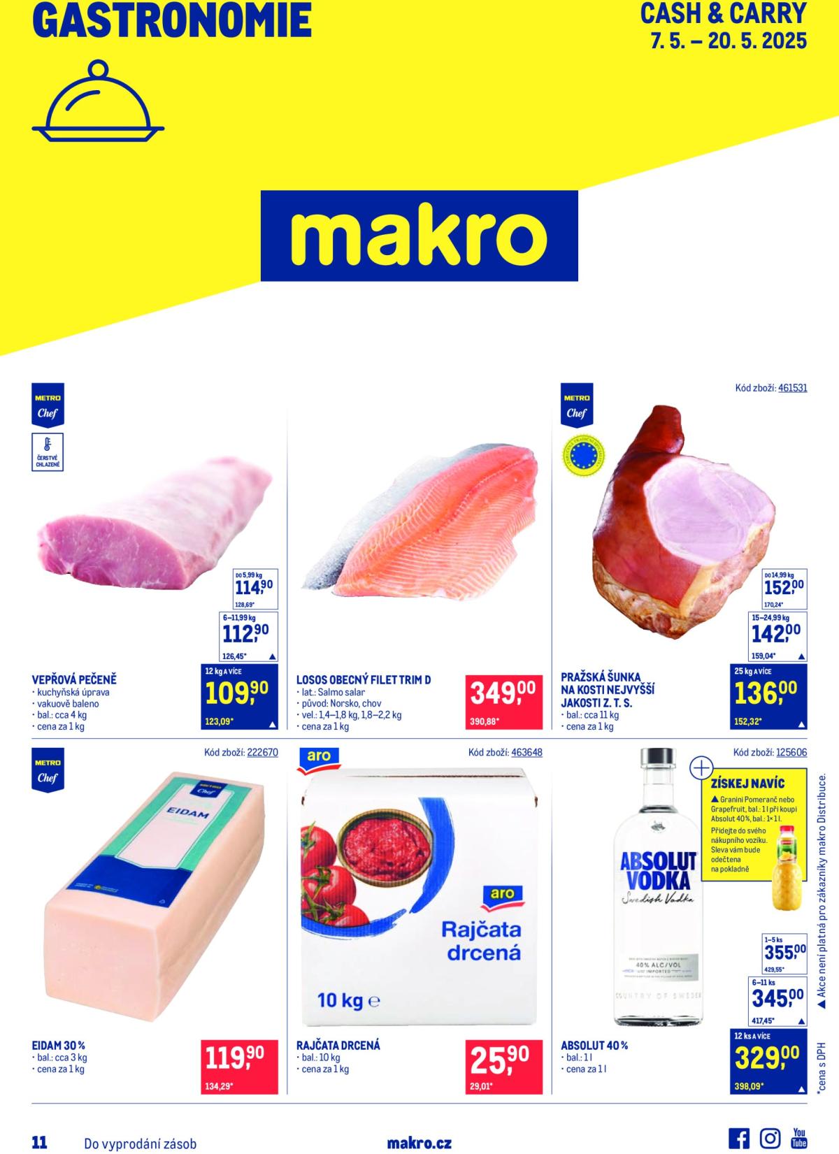 Leták Makro - Gastronomie od 07.05. do 20.05.