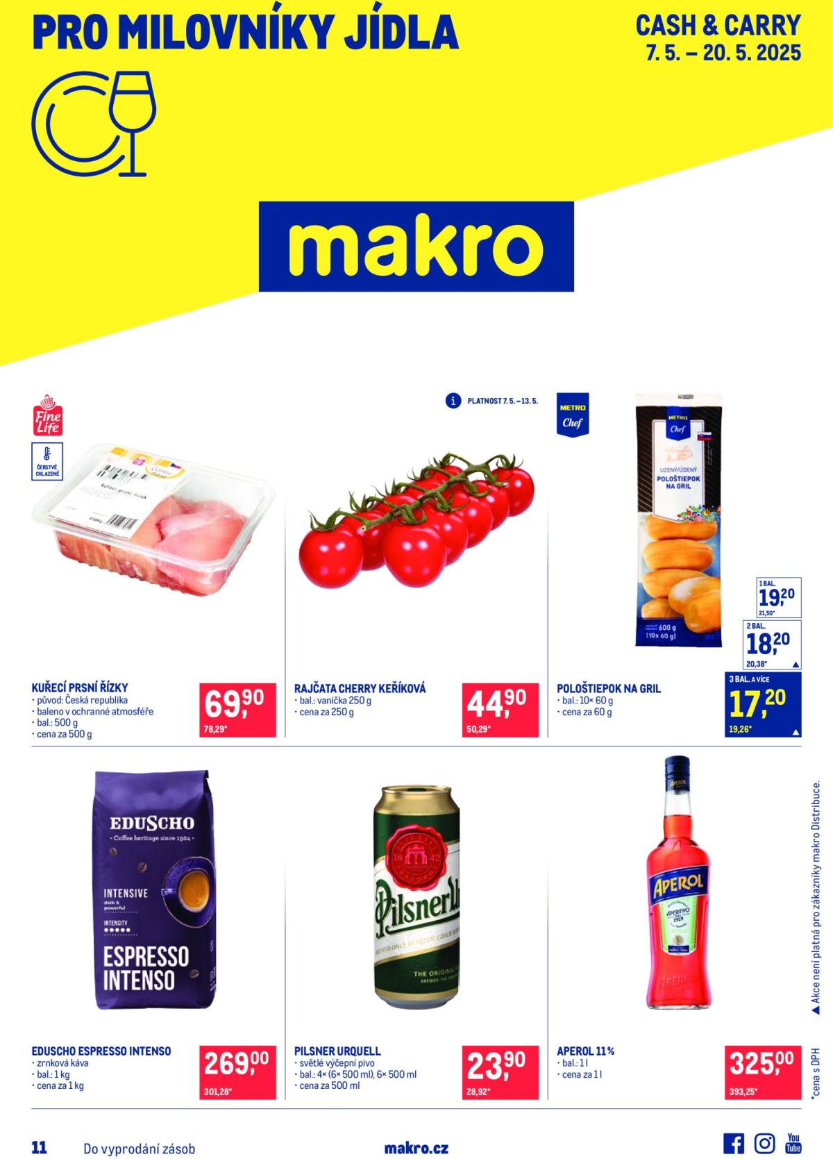 Leták Makro - Pro milovníky jídla od 07.05. do 20.05.