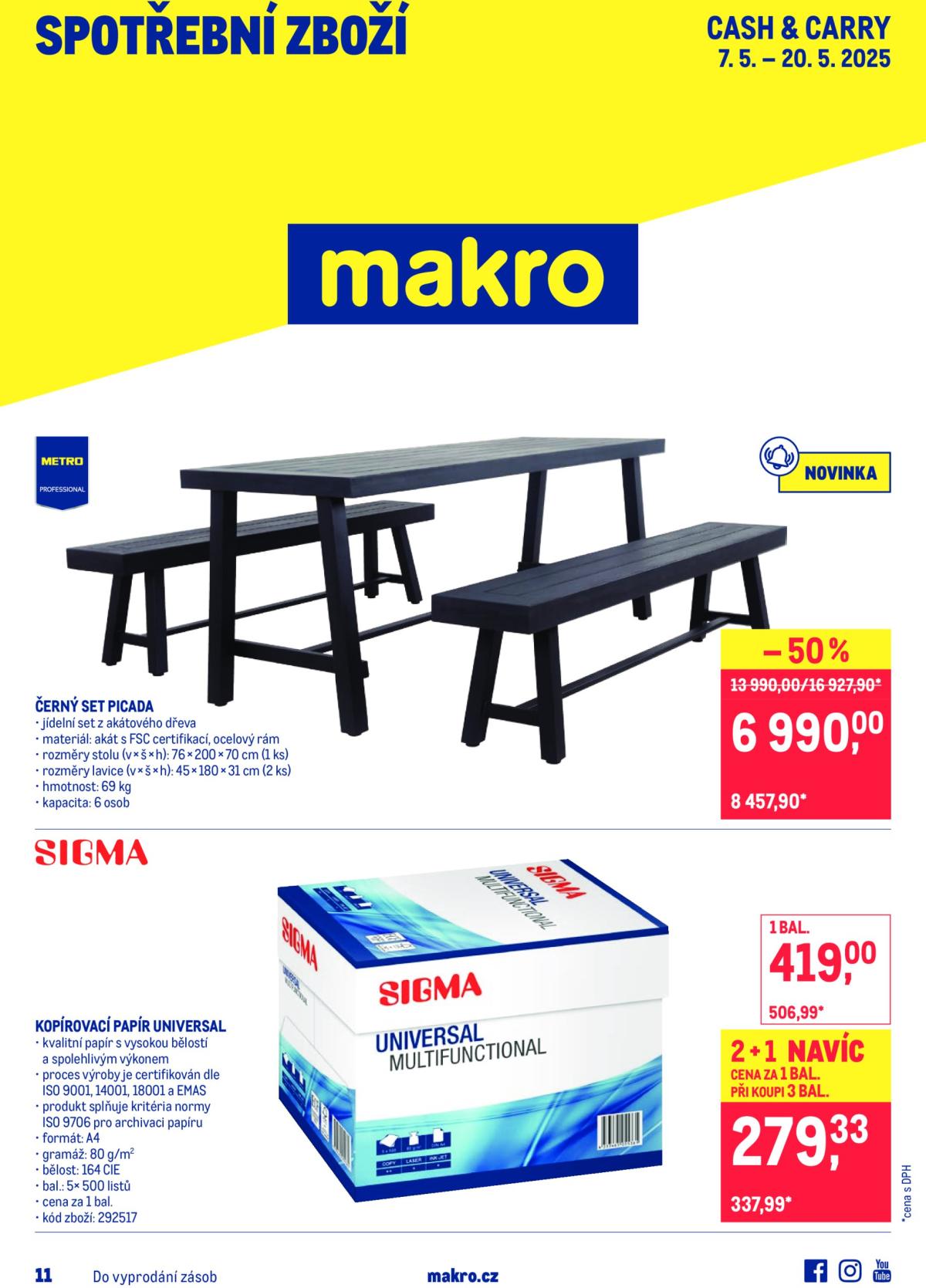 Leták Makro - Spotřební zboží od 07.05. do 20.05.