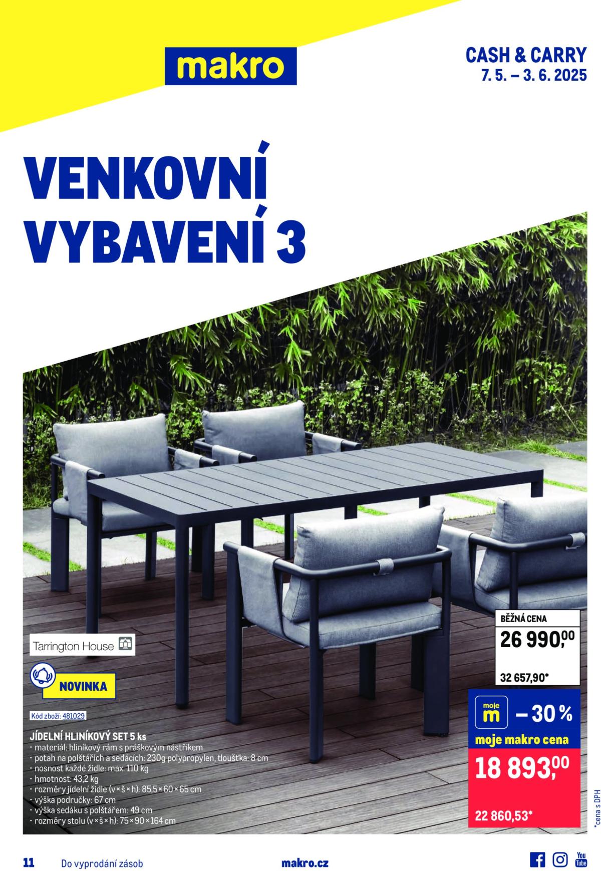 Leták Makro - Venkovní vybavení 3 od 07.05. do 03.06.